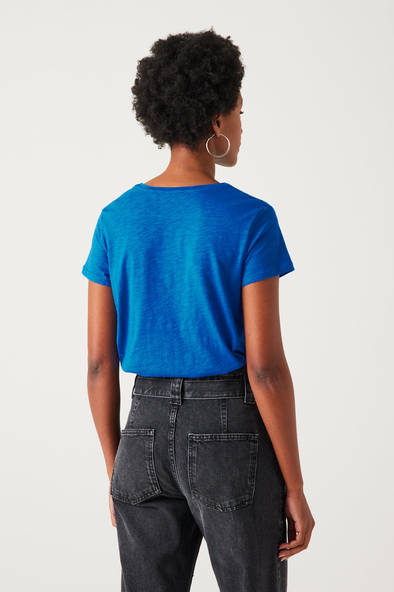 V-neck top - Raspberry red