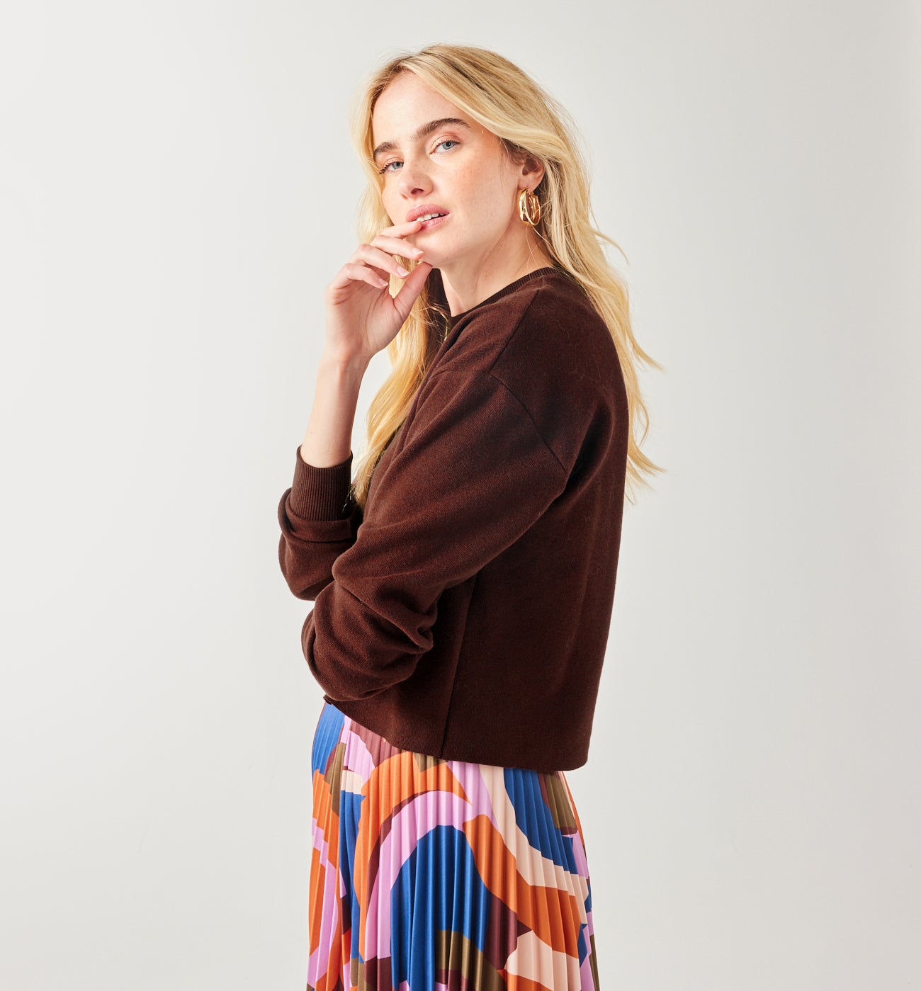 Short sweatshirt - Violet