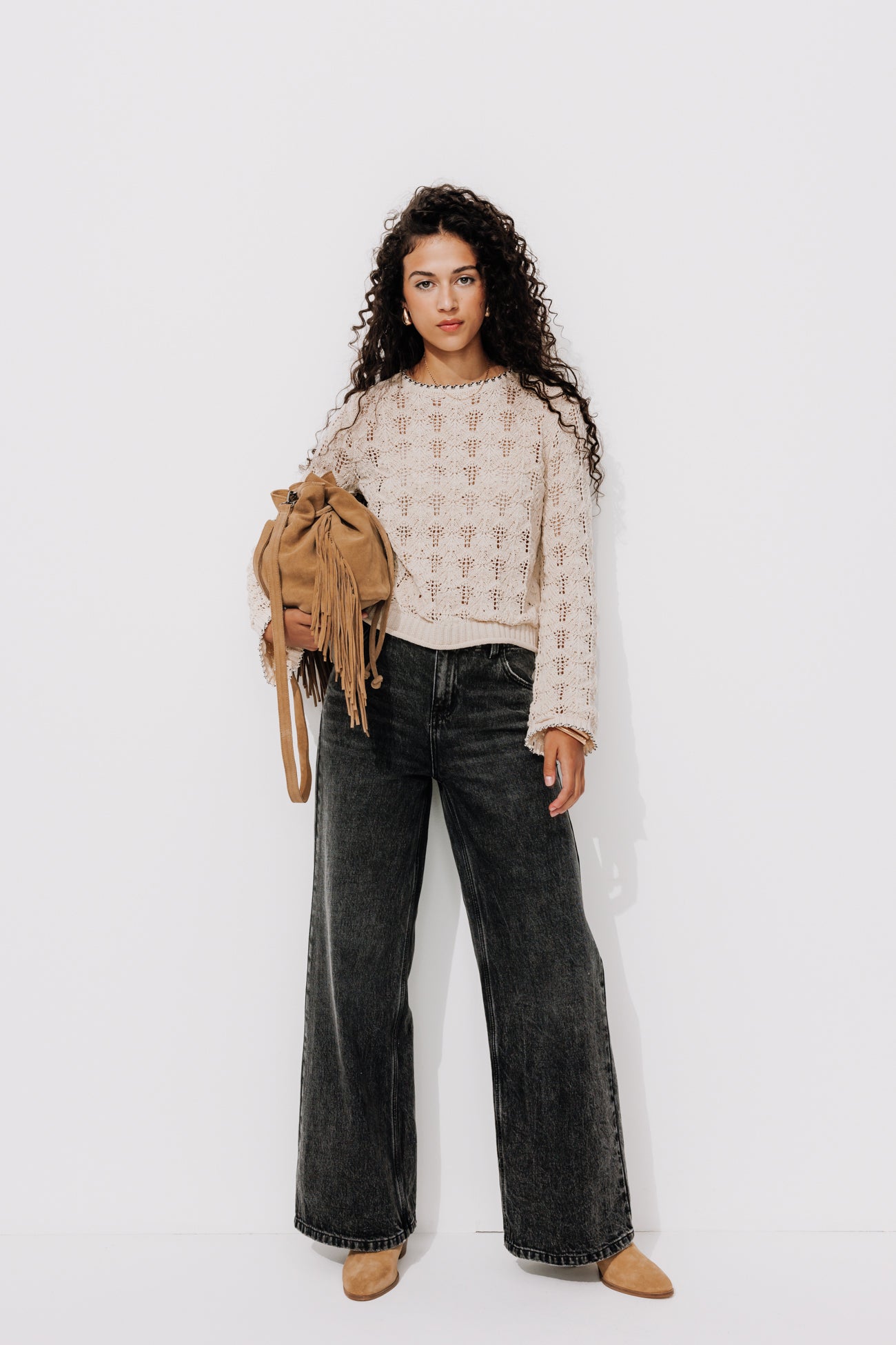 Openwork jumper - Ecru