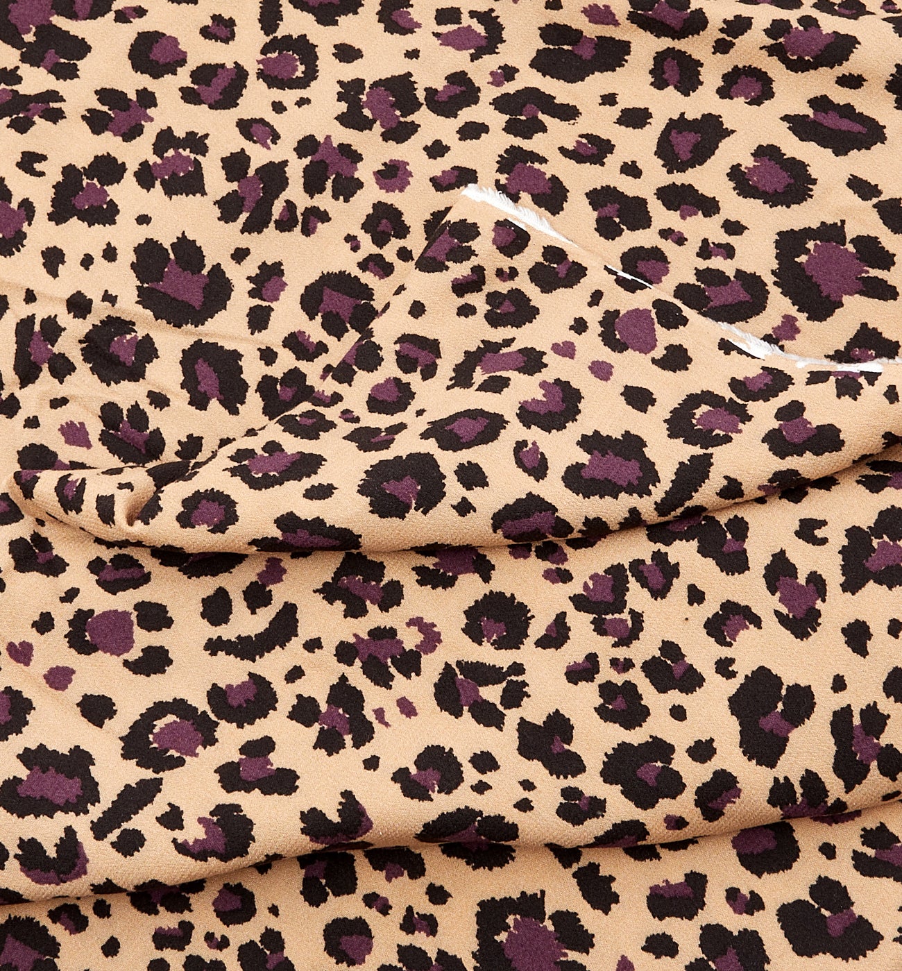 Viscose crêpe 3m fabric cut - Ecru prints