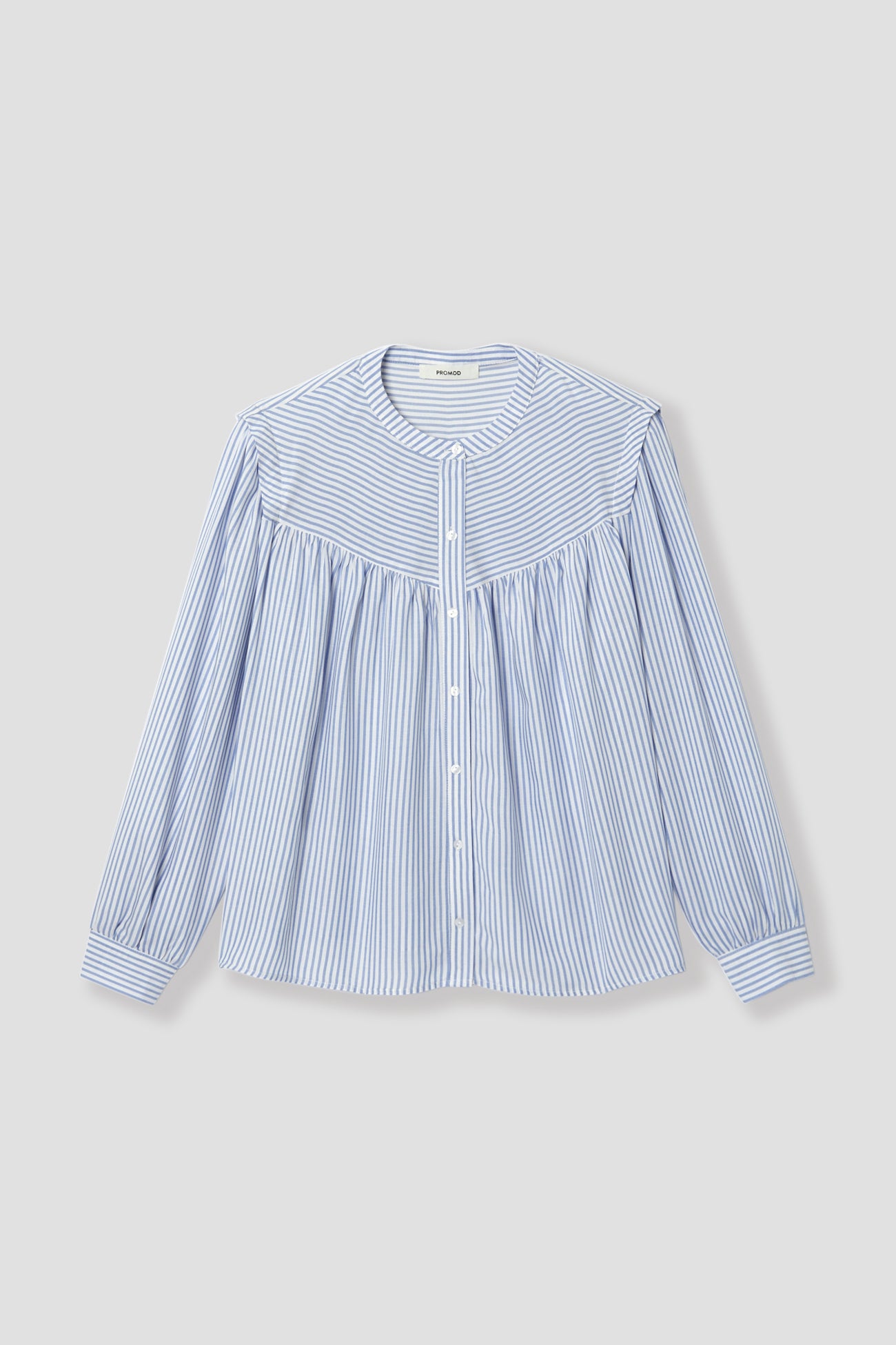 Ecodesign striped shirt - Blue stripes