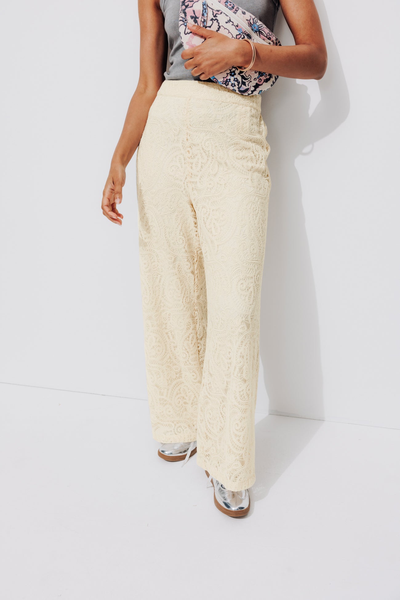 Lace trousers - Black