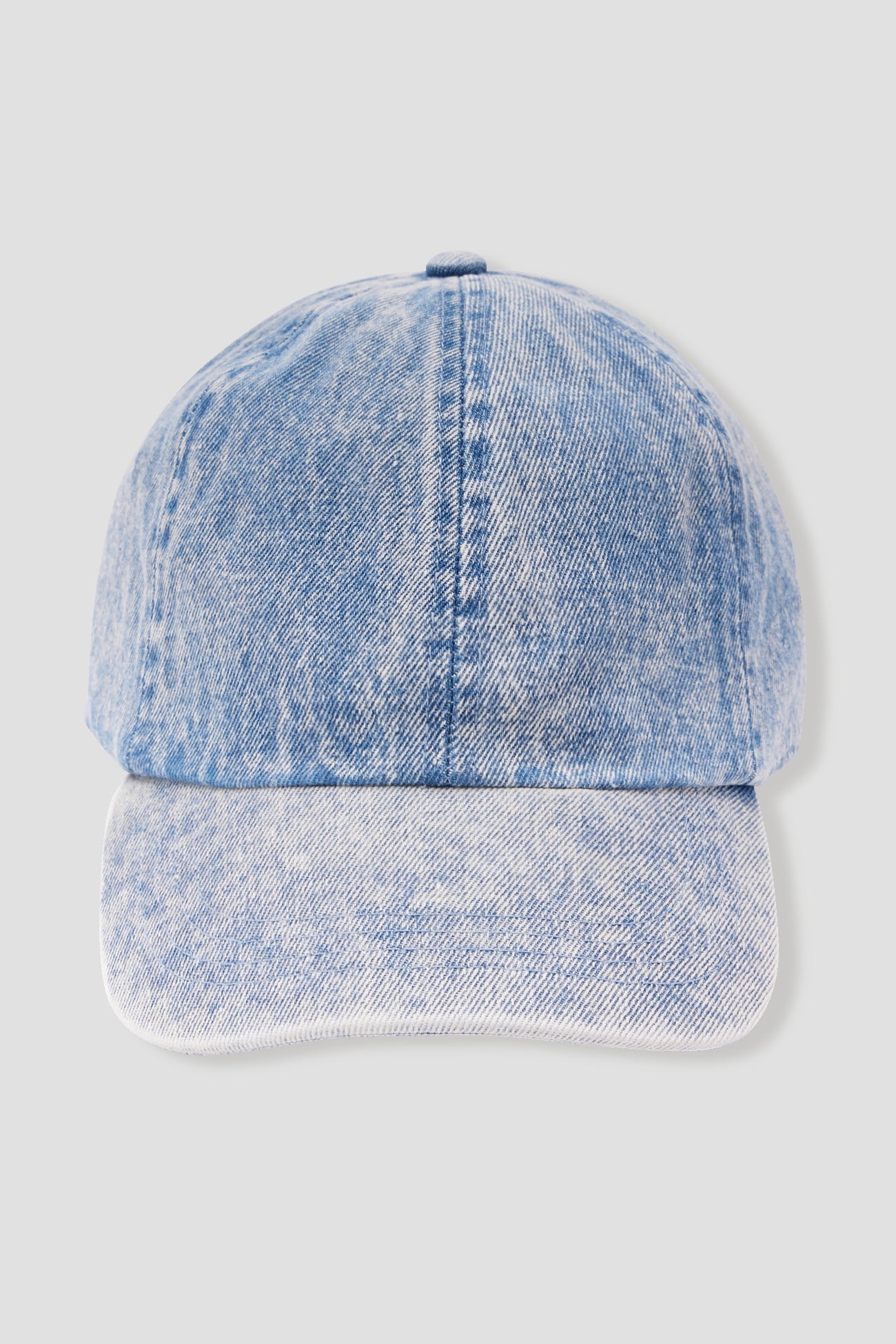 Faded denim baseball cap - Medium denim