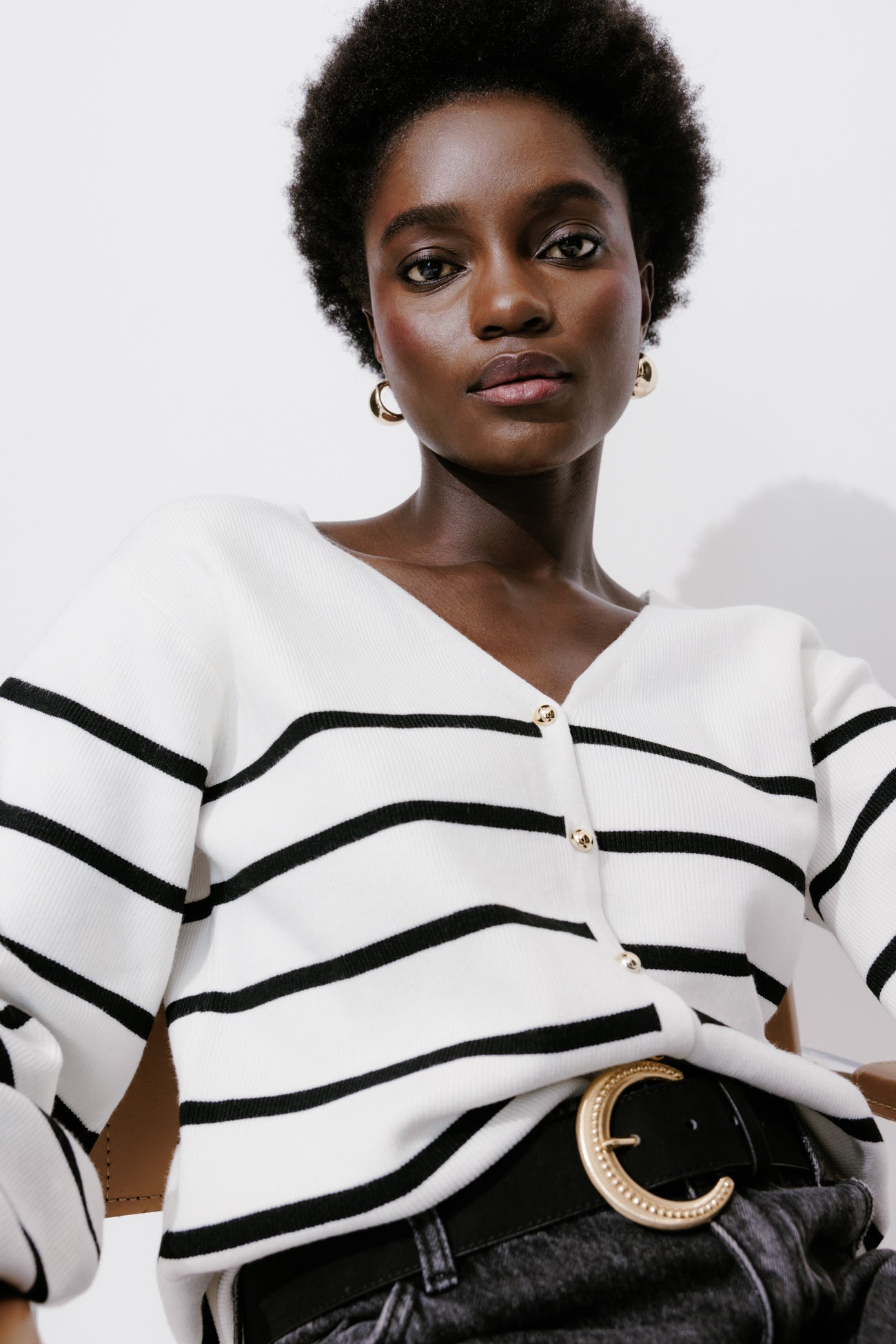 Recto/verso nautical cardigan - Violet