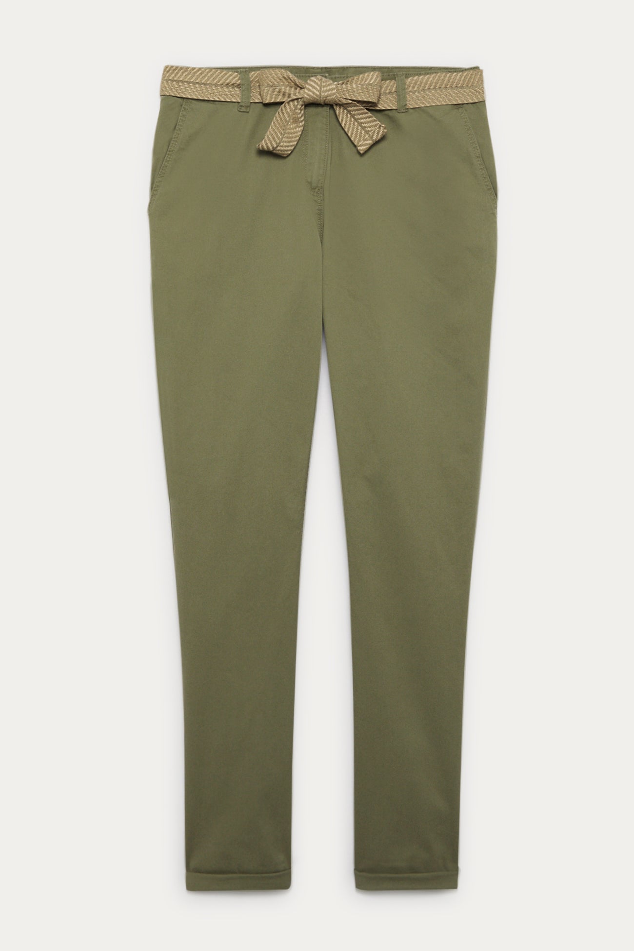 Belted chinos - Blue