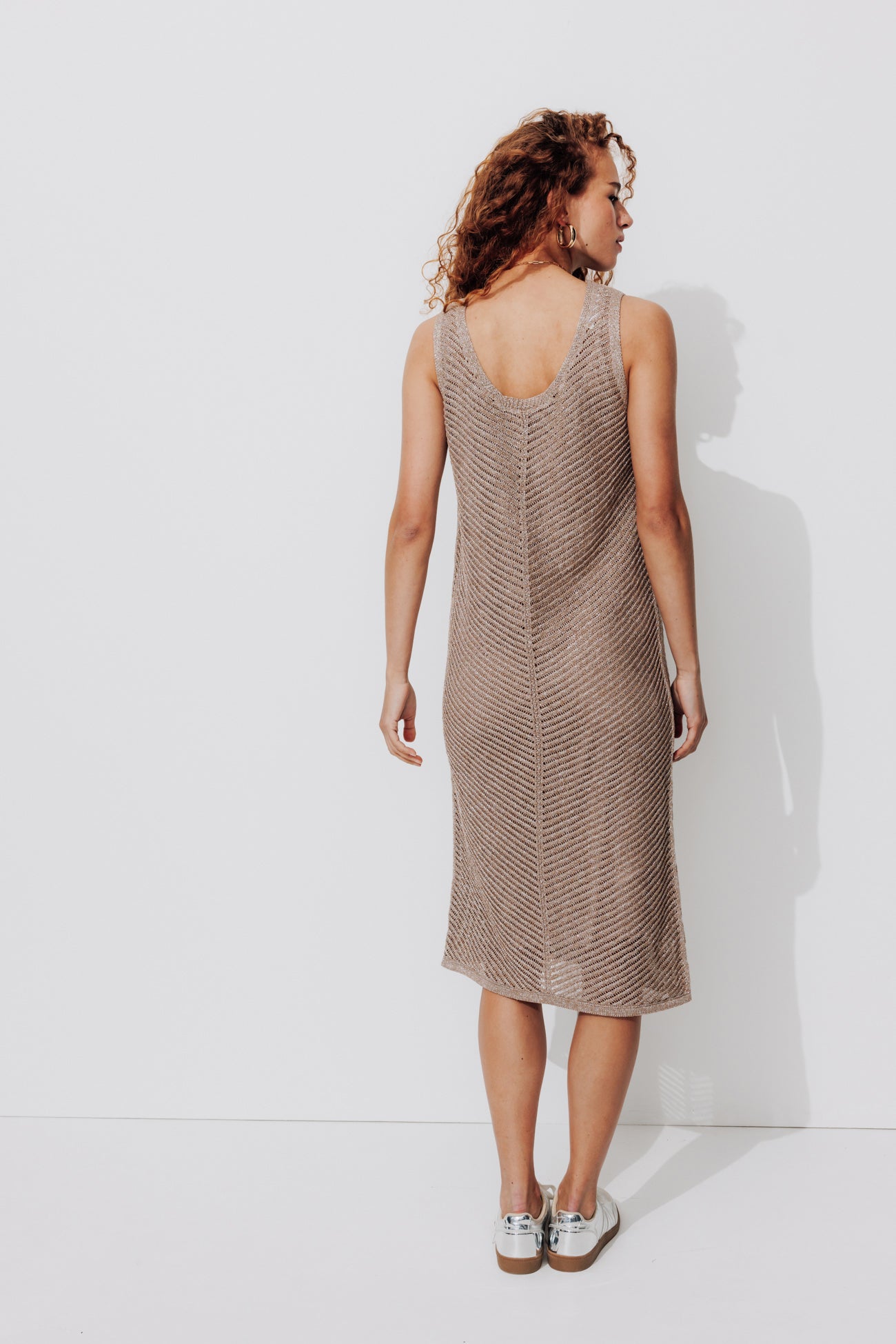 Glitzy knit dress - Mole
