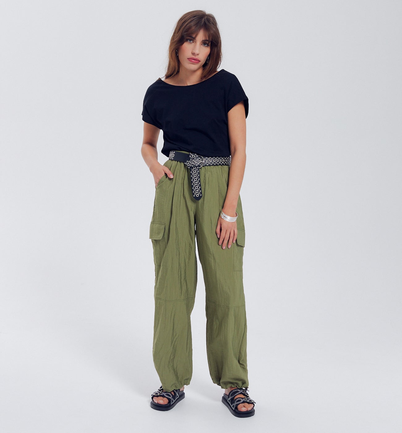 Low-back cotton top - Pink