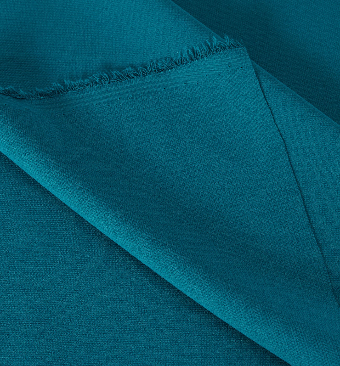 Polyester fabric cut - Peacock blue