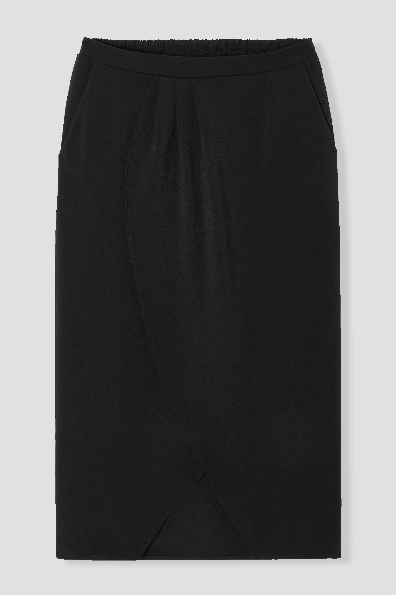 Plain midi skirt - Black