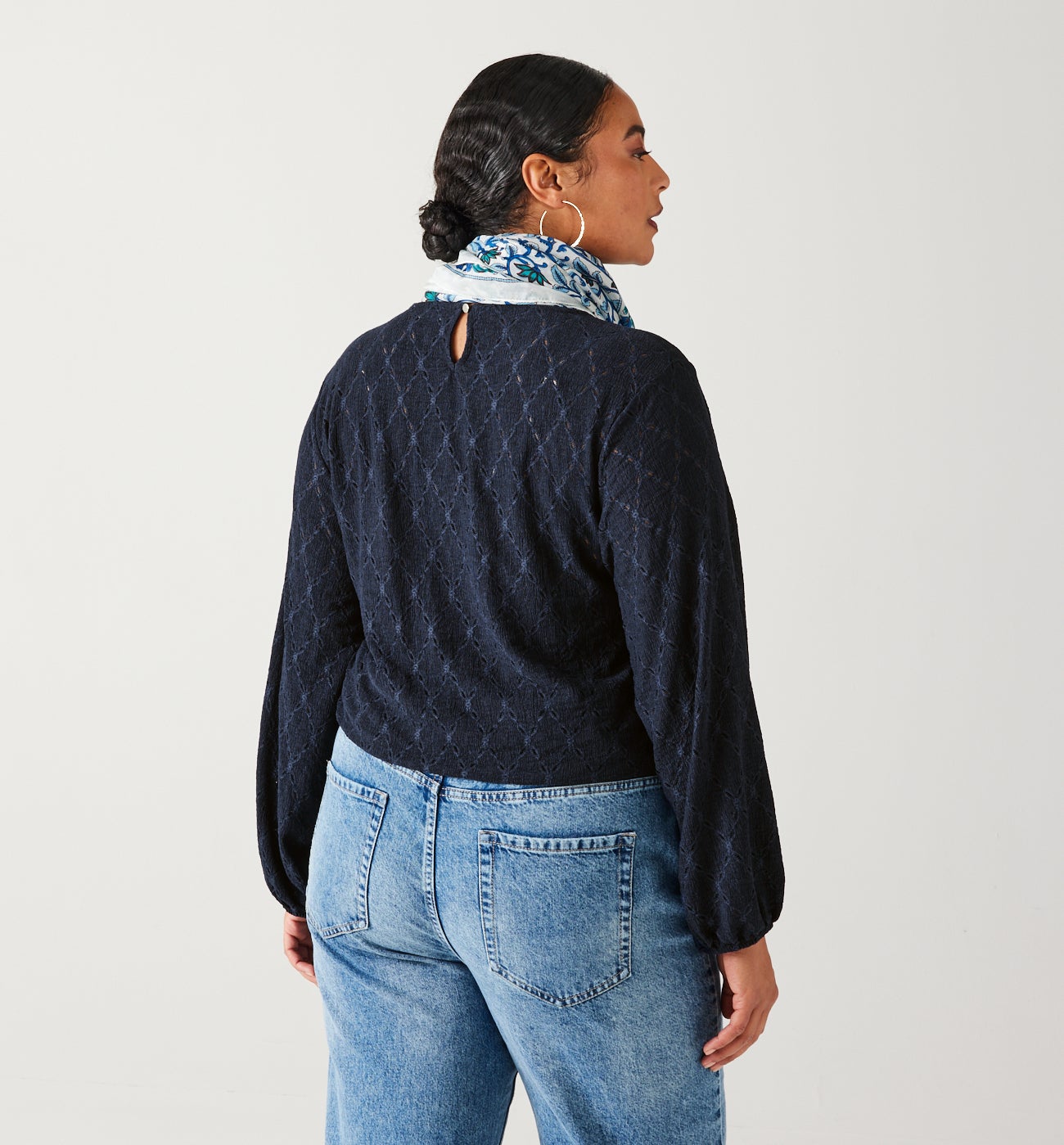 Openwork top - Navy blue