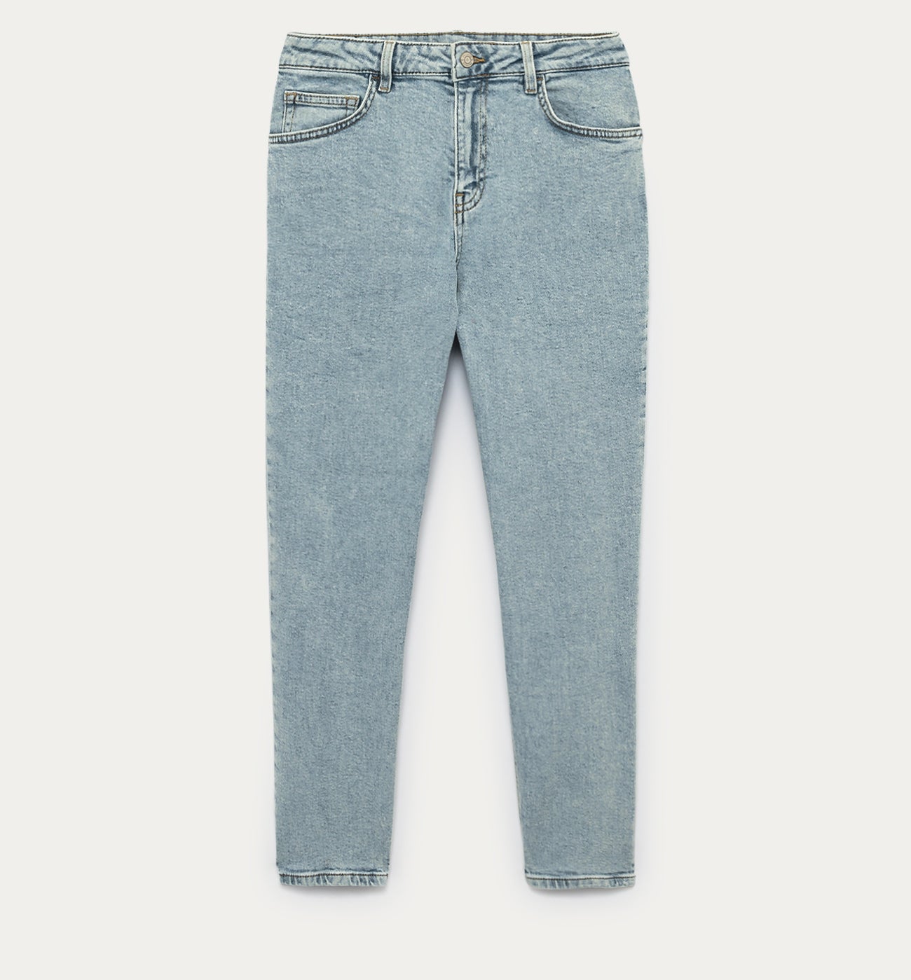GASTON slim-leg cropped jeans - Light denim