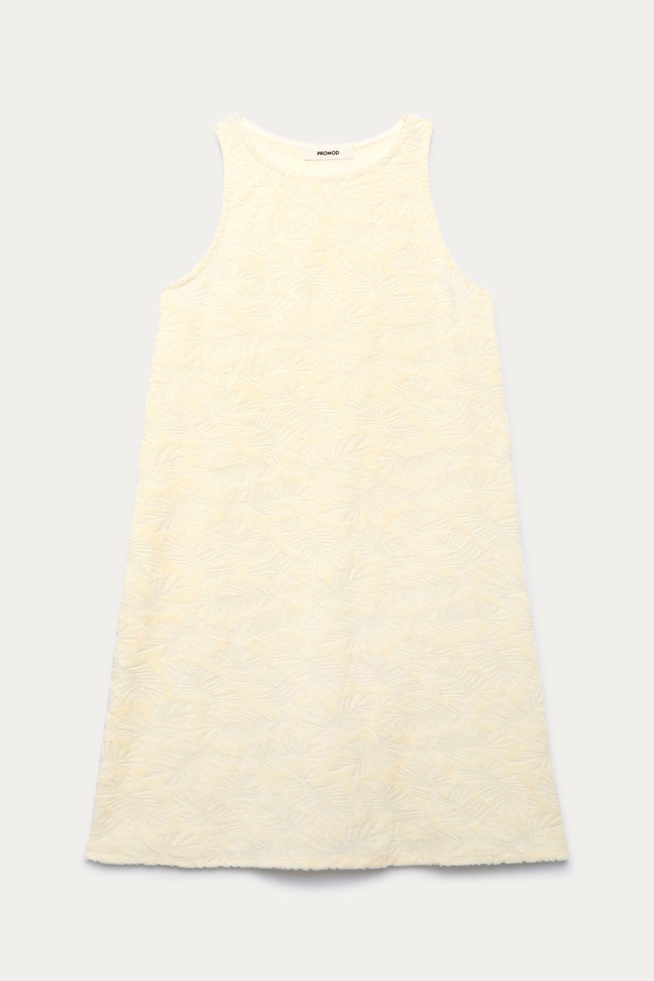 Short towelling dress - Bordeaux red