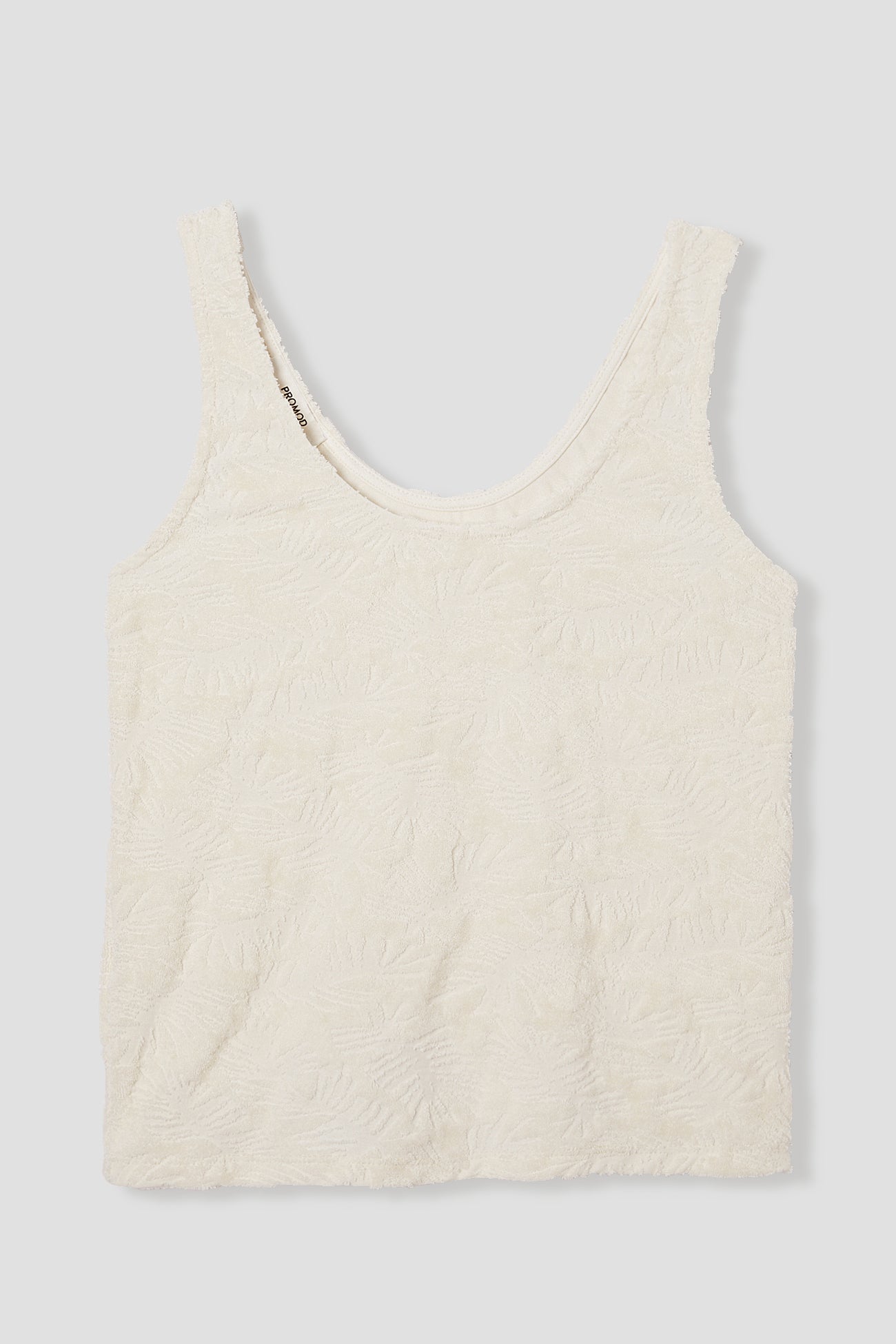 Towelling strappy top - Neon pink