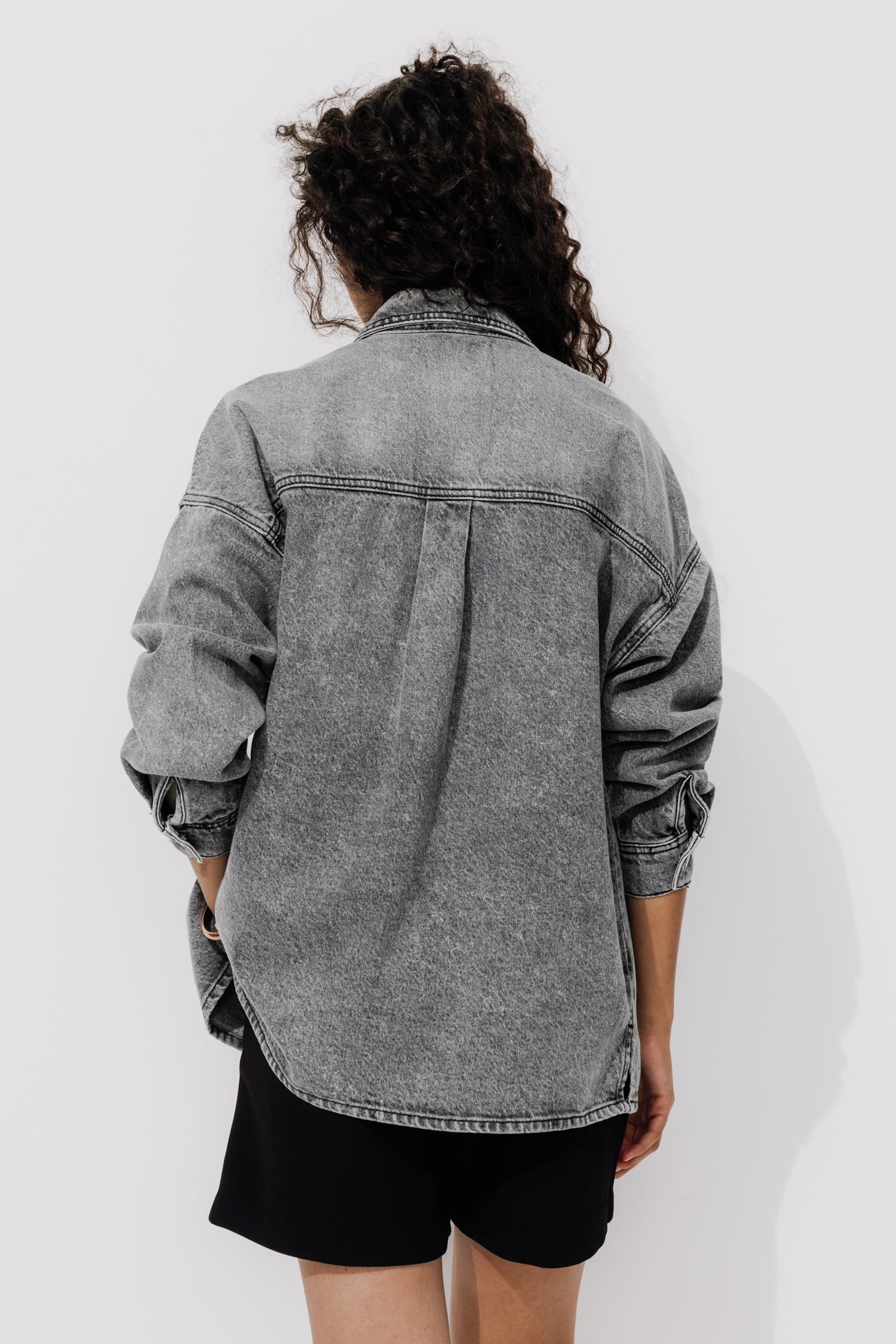 Oversized denim shirt - Medium denim