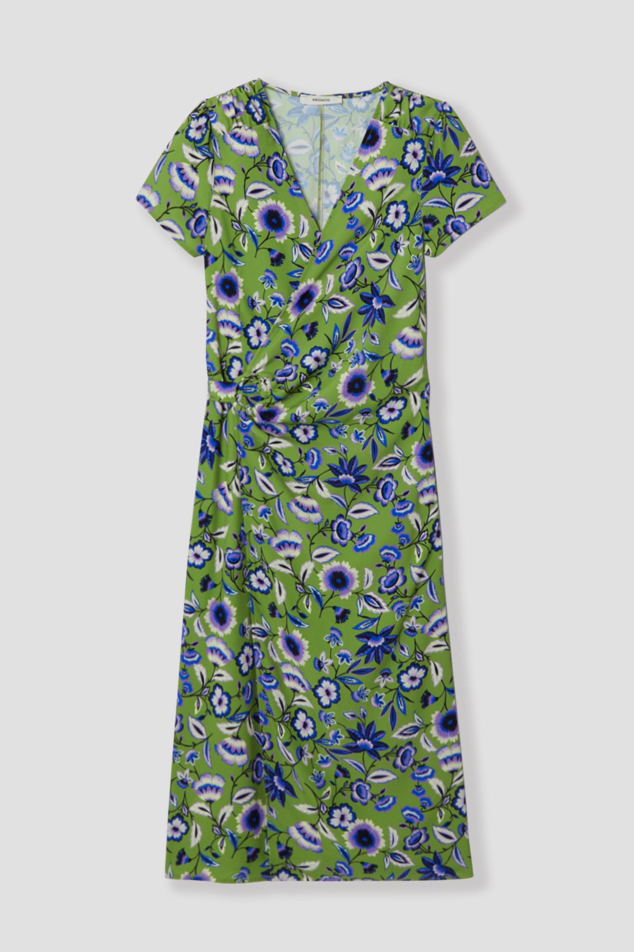 Patterned crossover dress - Multicolour print