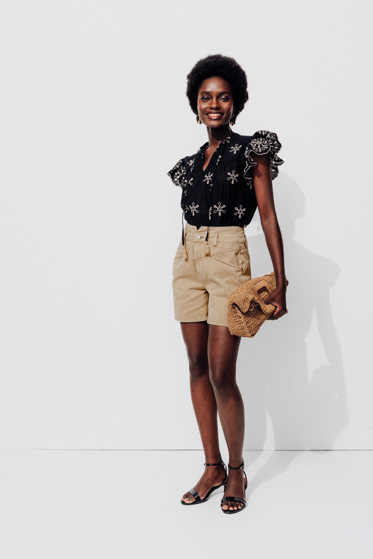 MARCEL canvas shorts - Beige