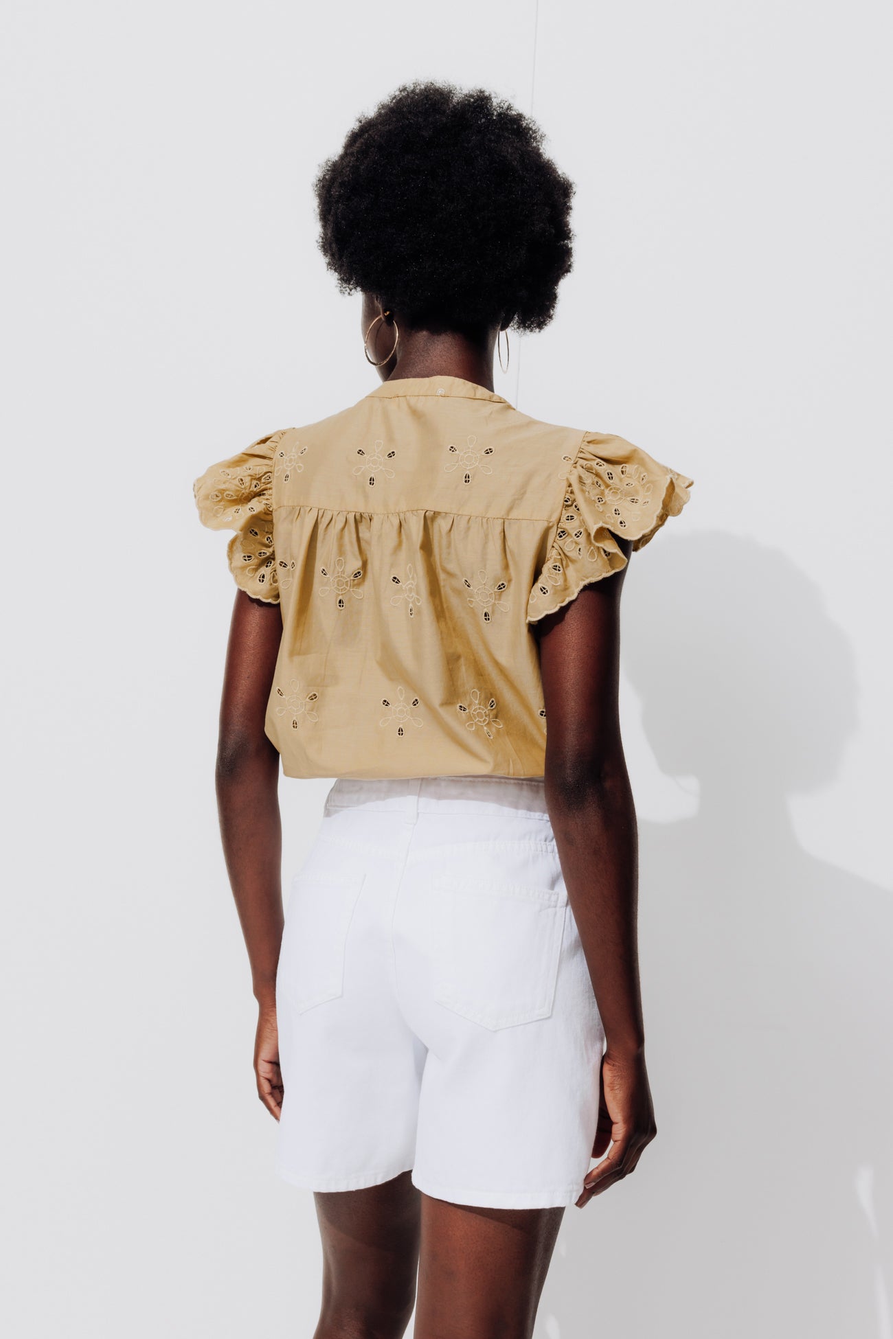 Broderie anglaise blouse - Black