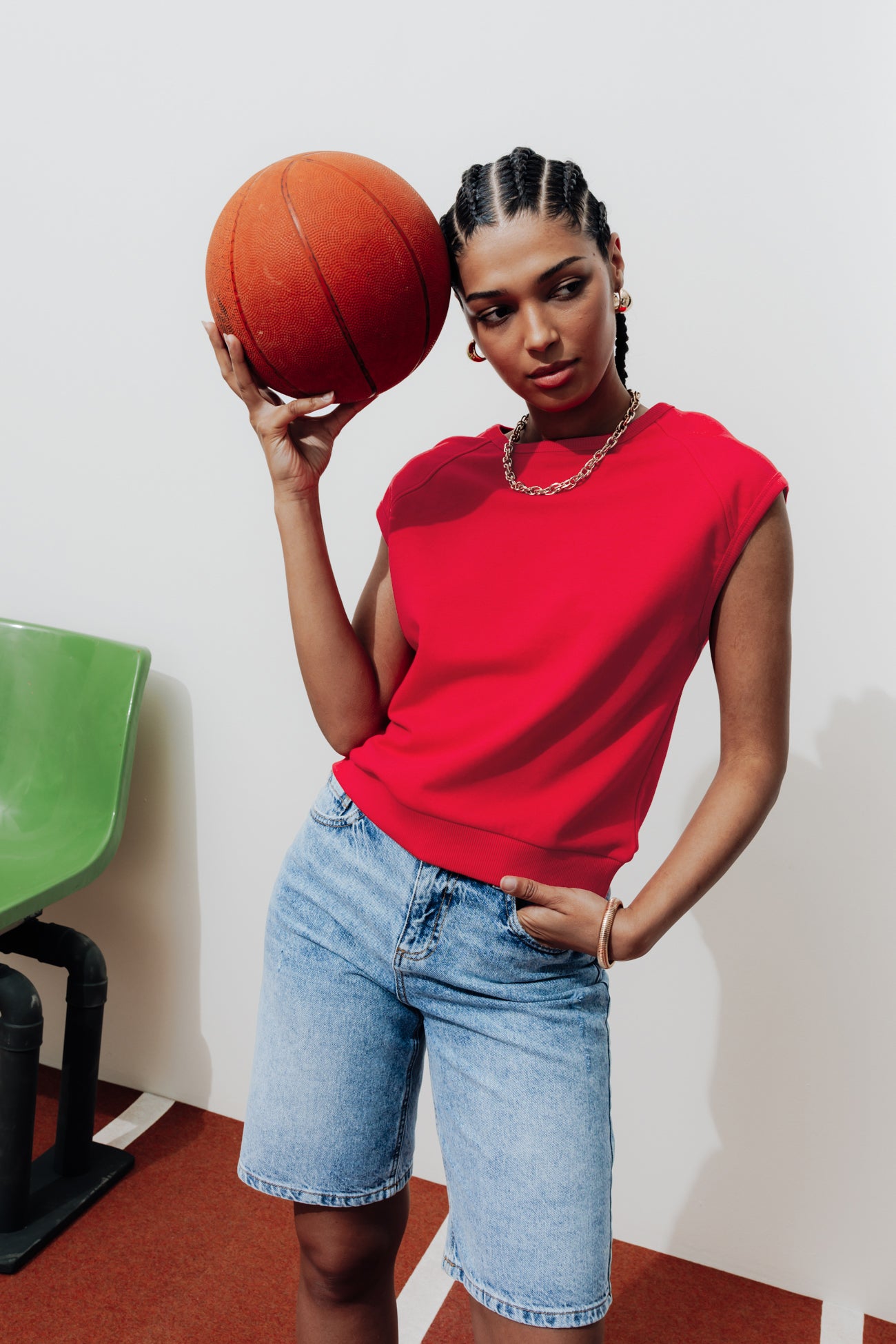 Sleeveless top - Ecru