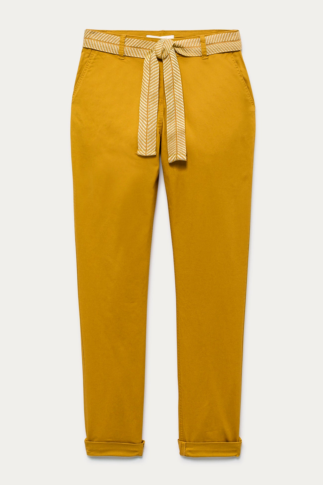 Belted chinos - Ochre