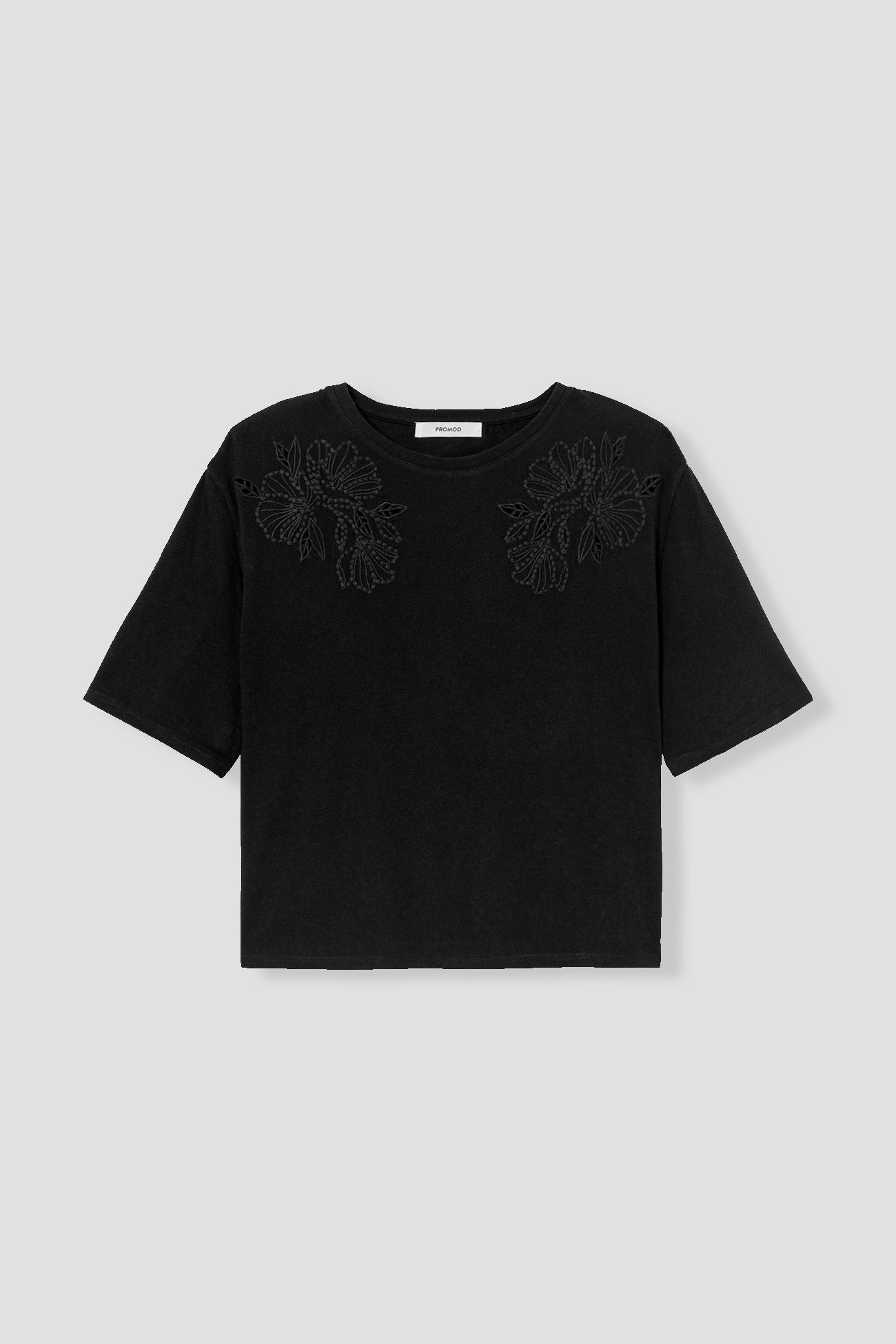 Embroidered t-shirt - Sand