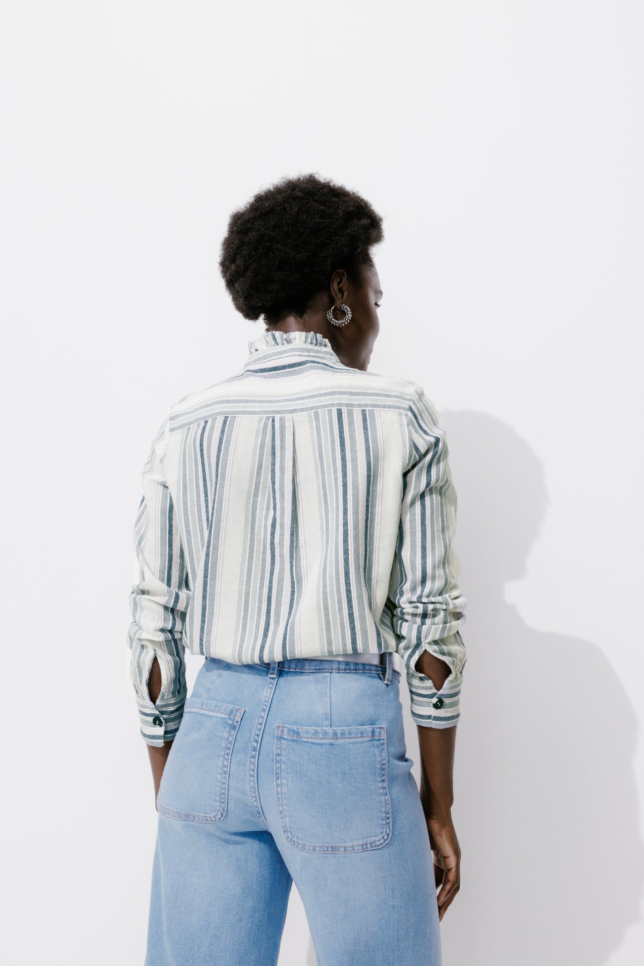 Striped shirt - Navy blue stripes