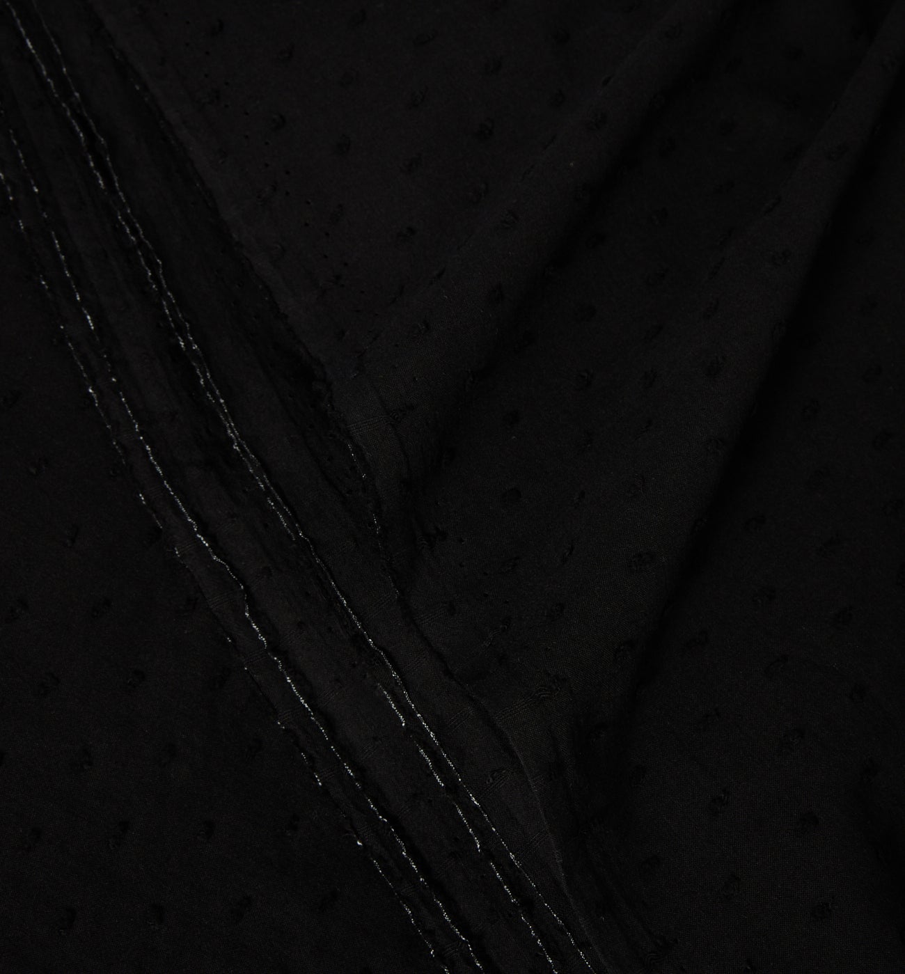 Cotton plumetis fabric cut - Ecru