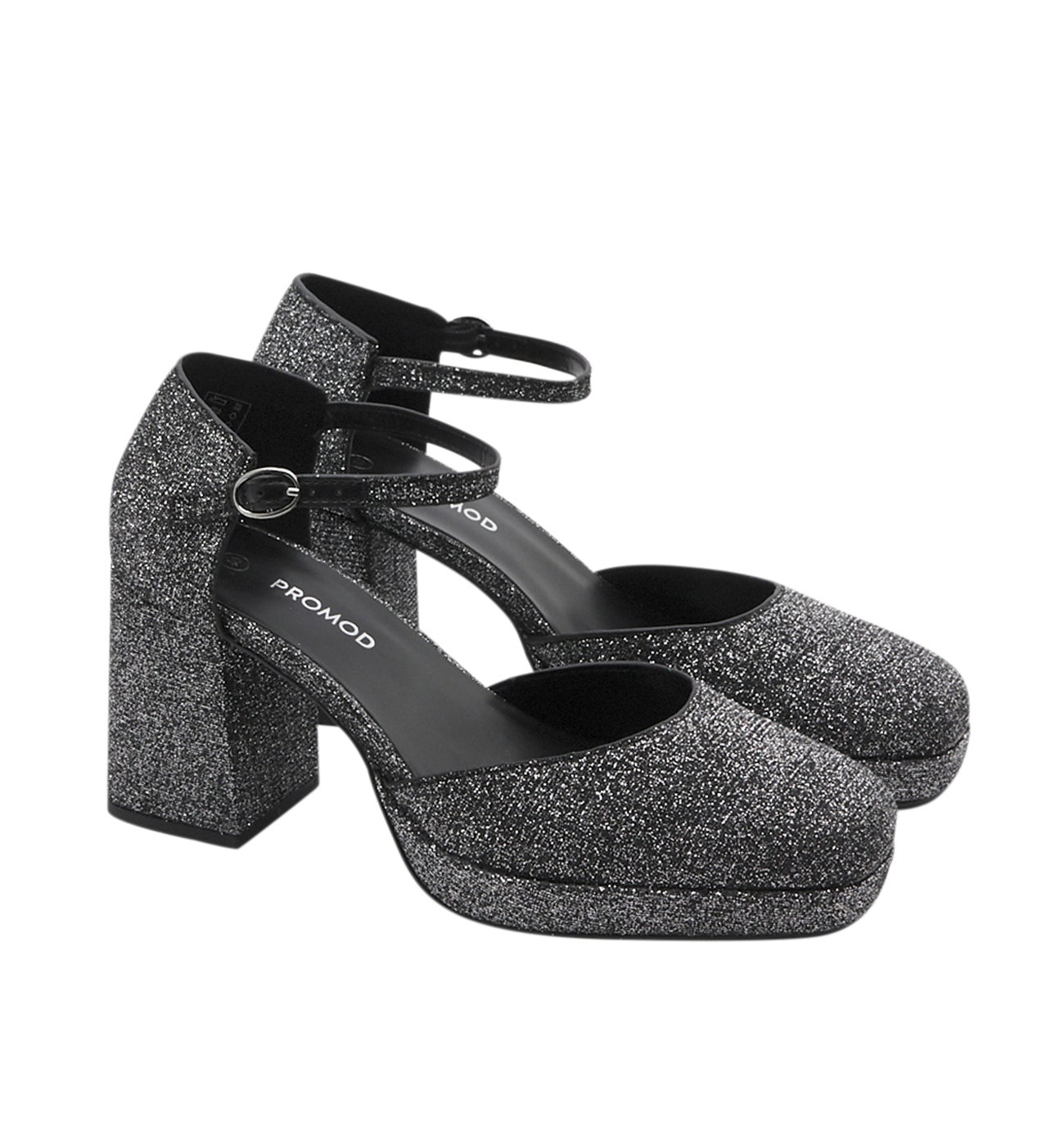 Heeled Mary Jane shoes - Silver