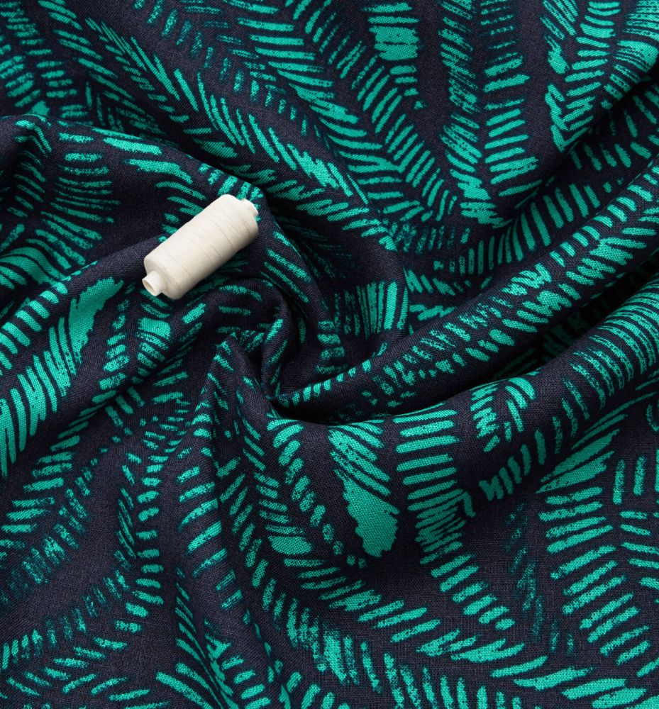 Patterned viscose fabric cut - Multicolour print