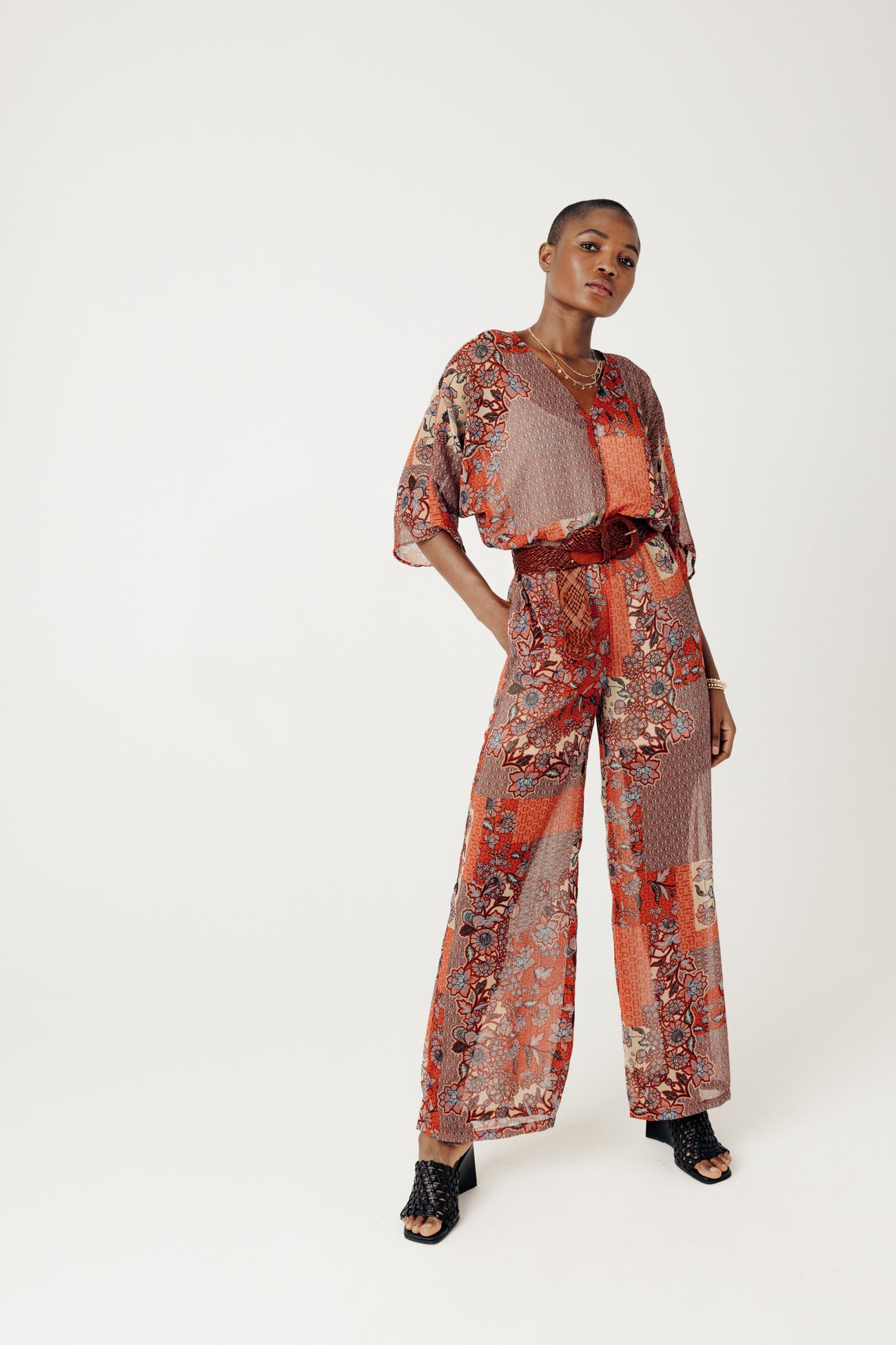 Patterned jumpsuit - Multicolour print