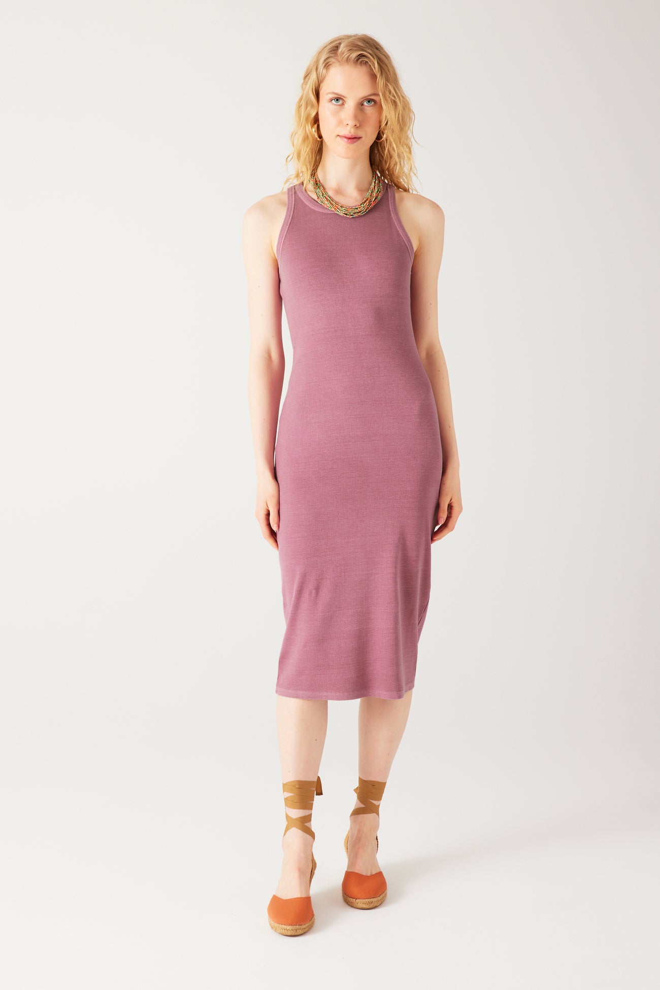 Eco-design sleeveless dress - Grey
