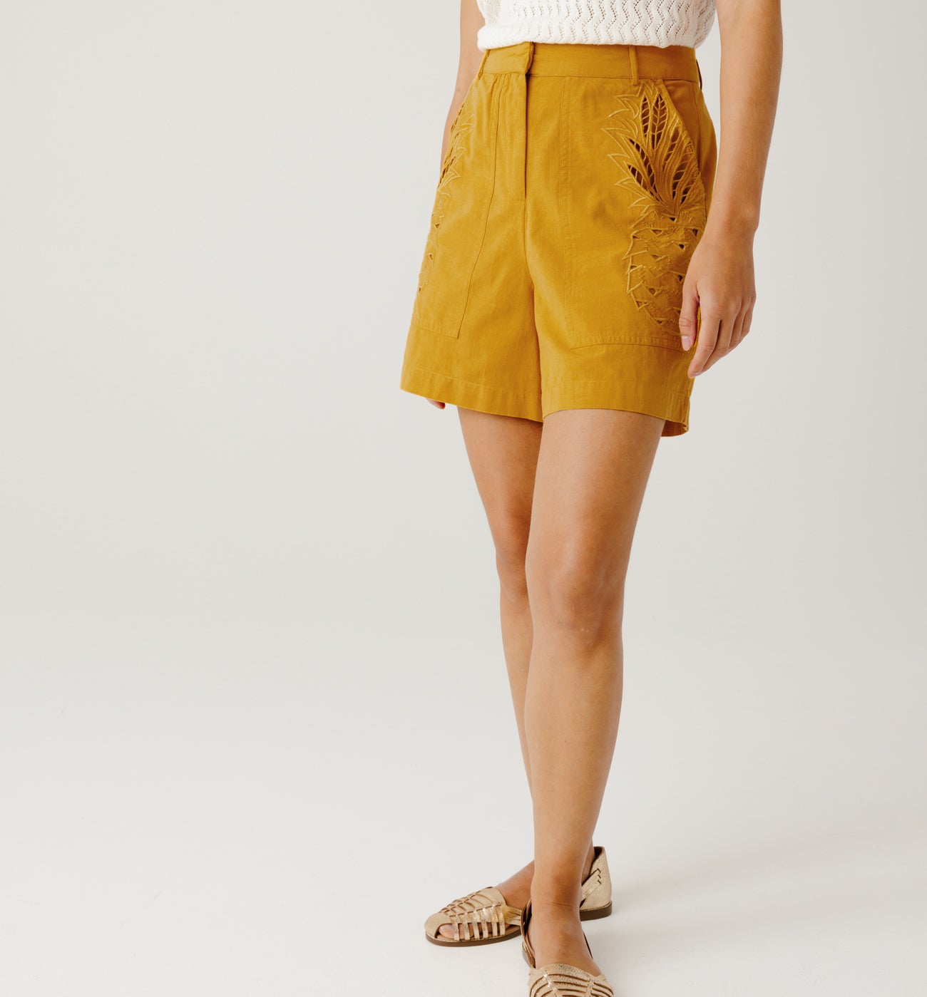 Pineapple shorts - Ecru