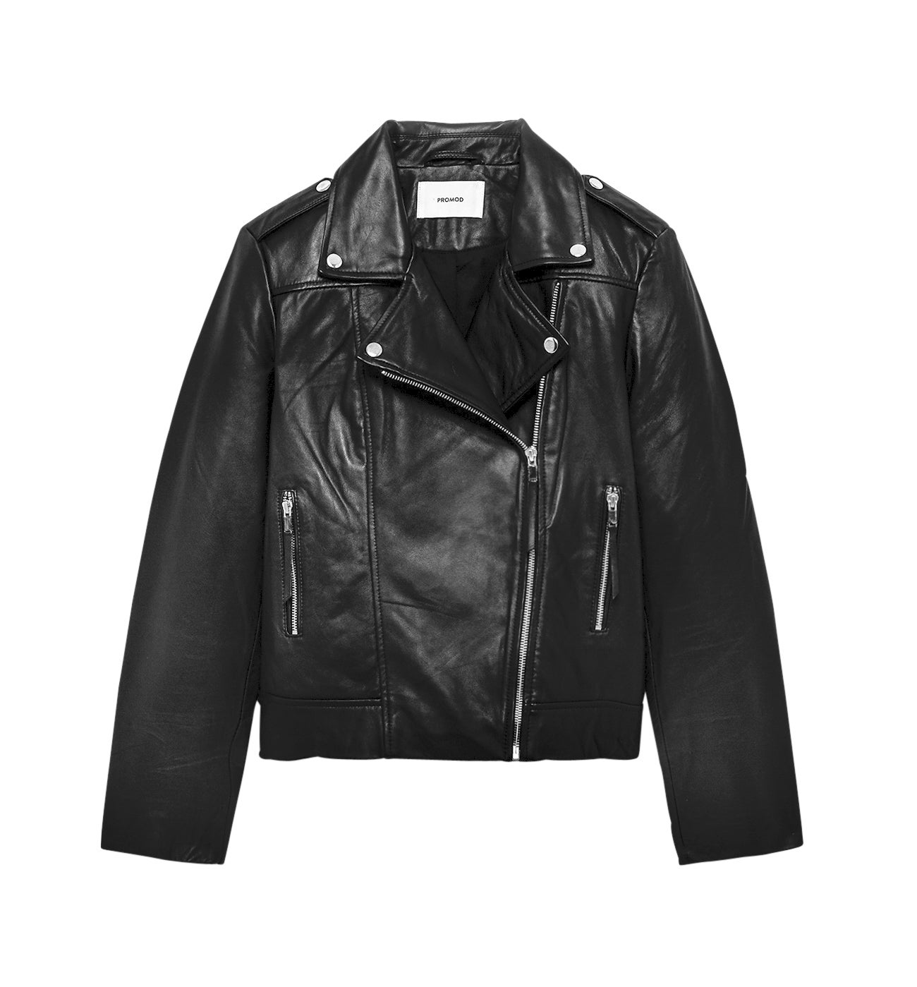 Leather casual jacket - Black