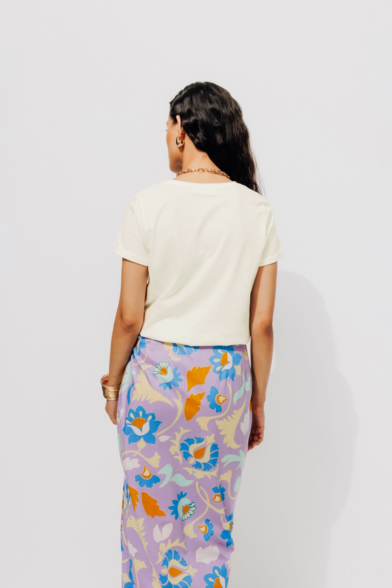 Front motif top - Multicolour print