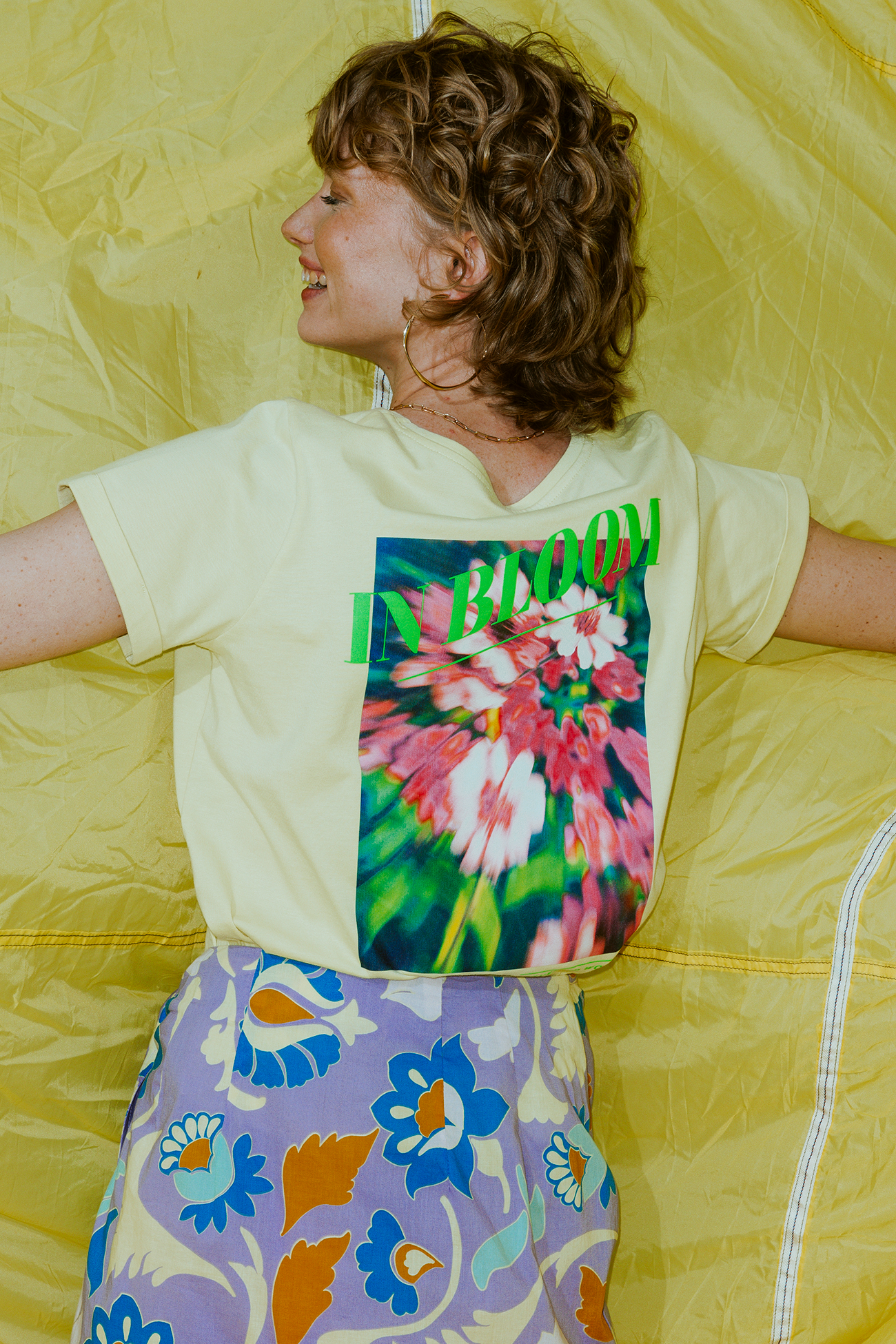 Front motif top - Multicolour print