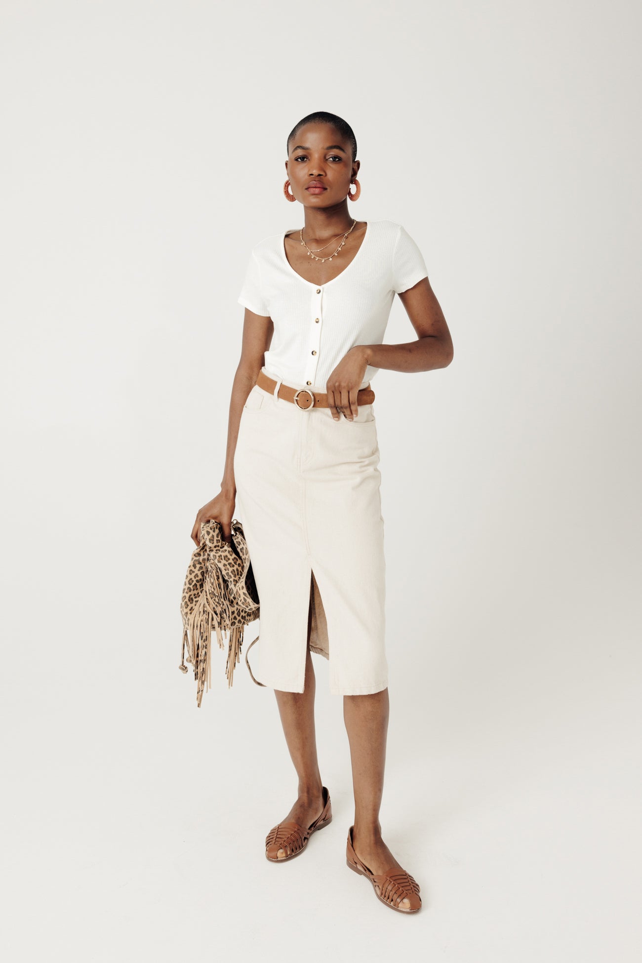 Ribbed t-shirt - Black