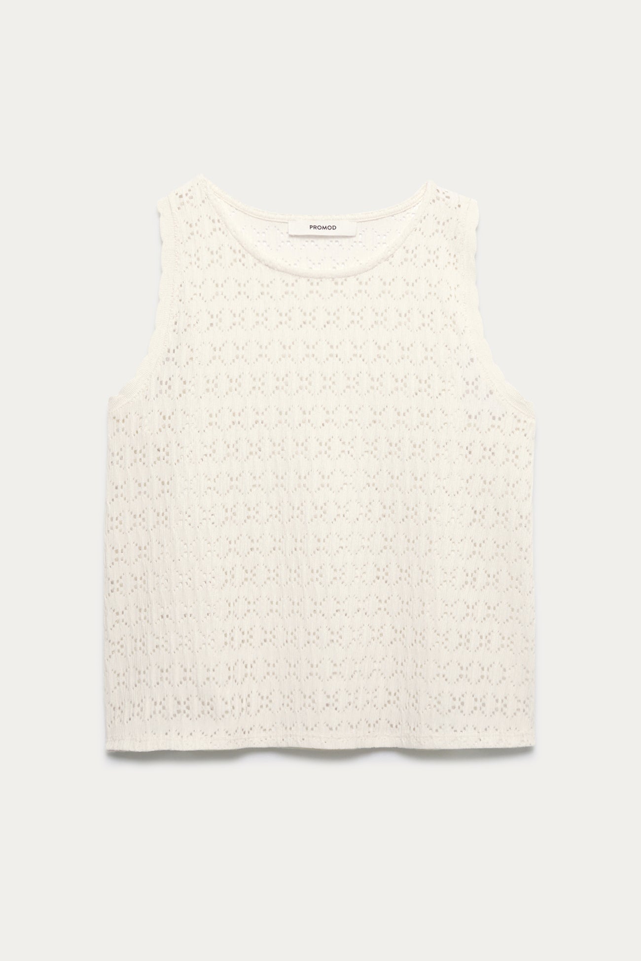 Openwork t-shirt - Beige