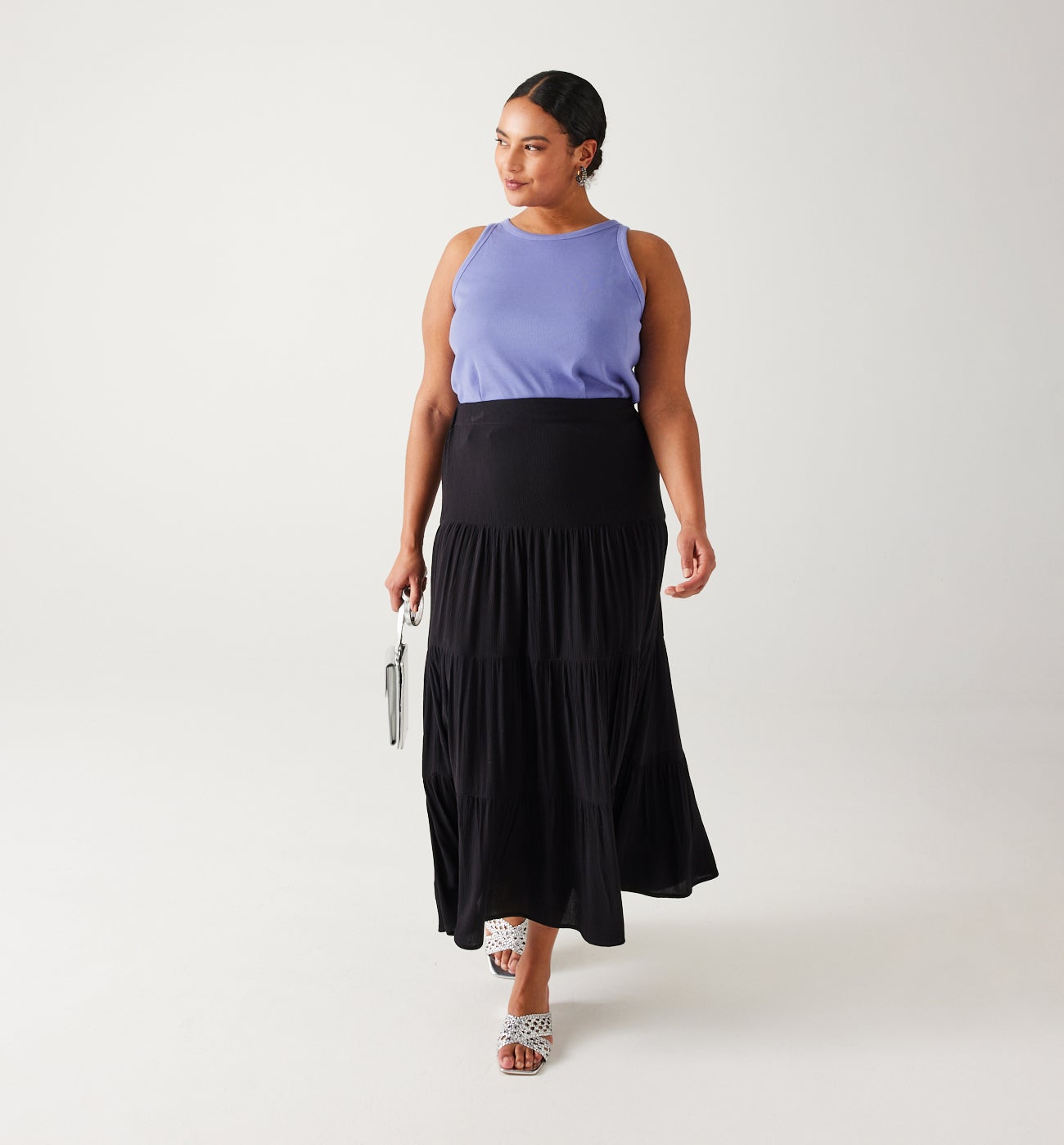 Ribbed crop top - Lilac