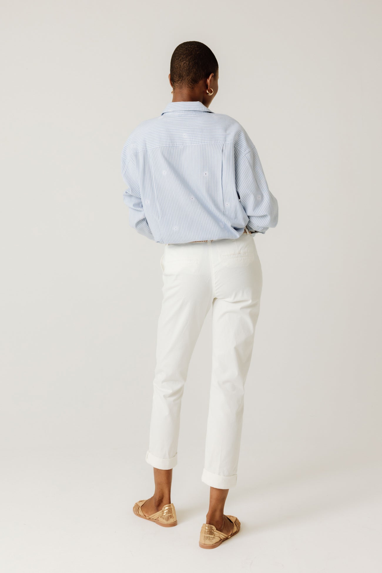 Belted chinos - Ochre