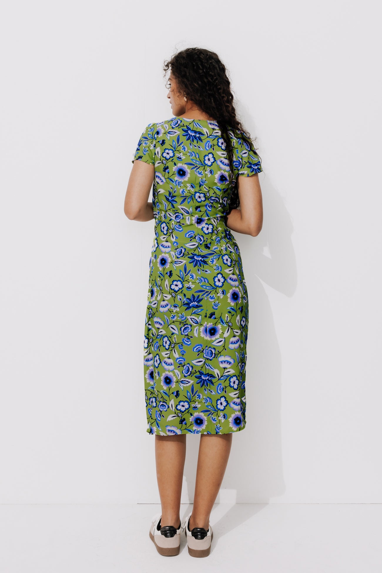 Patterned crossover dress - Multicolour print
