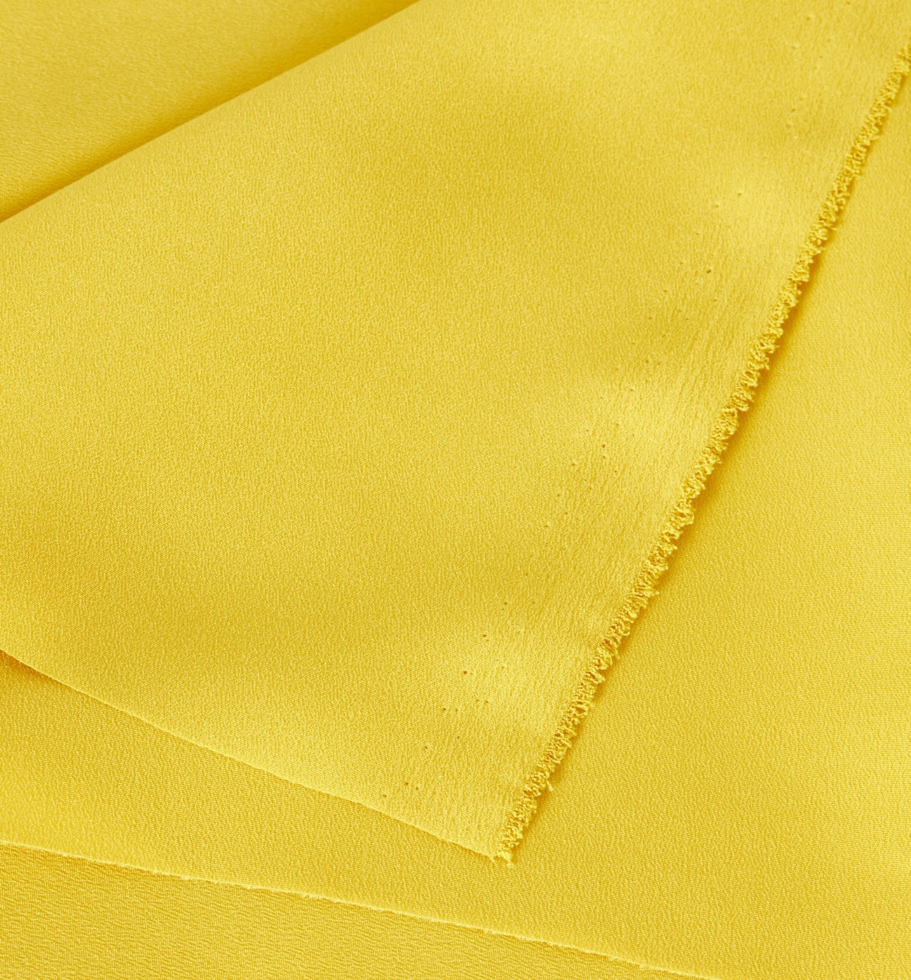Polyester voile fabric cut - Ochre