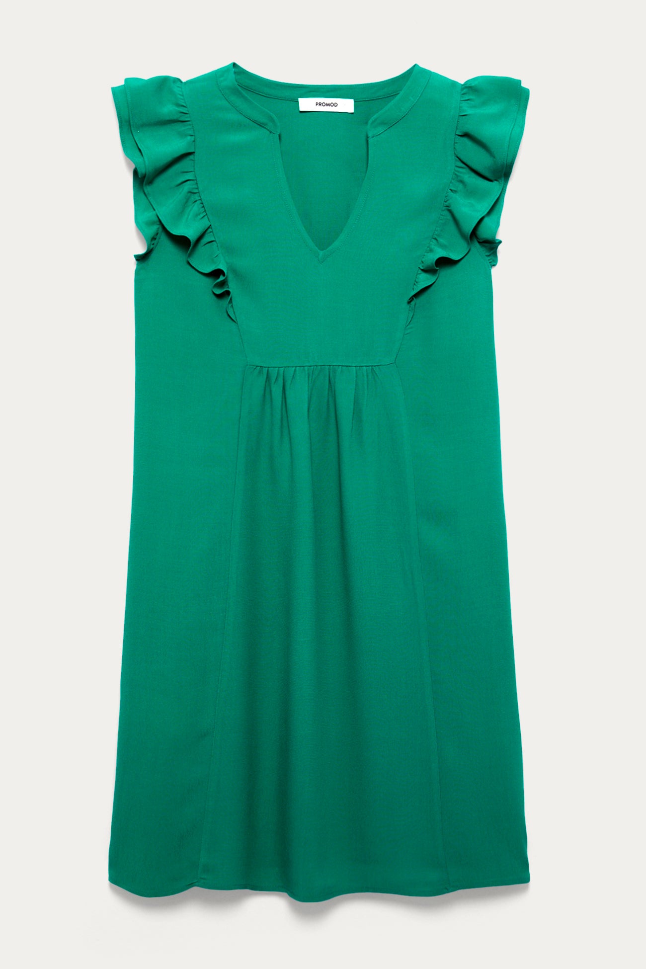 Eco-produced dress - Navy blue print