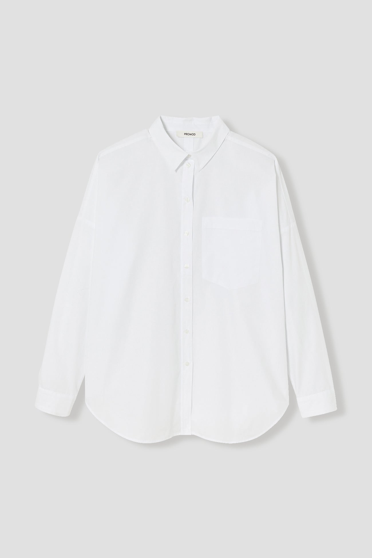 Plain maxi shirt - White