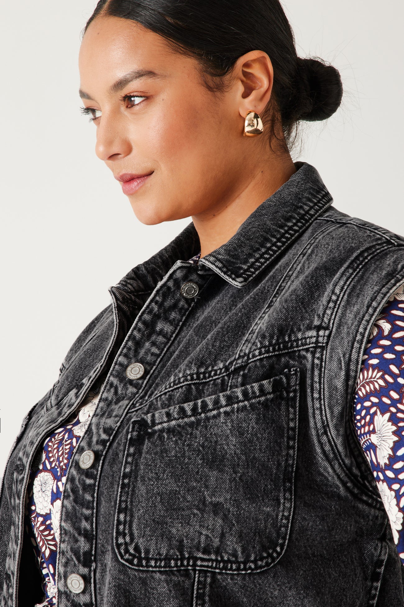 Denim waistcoat jacket - Light denim