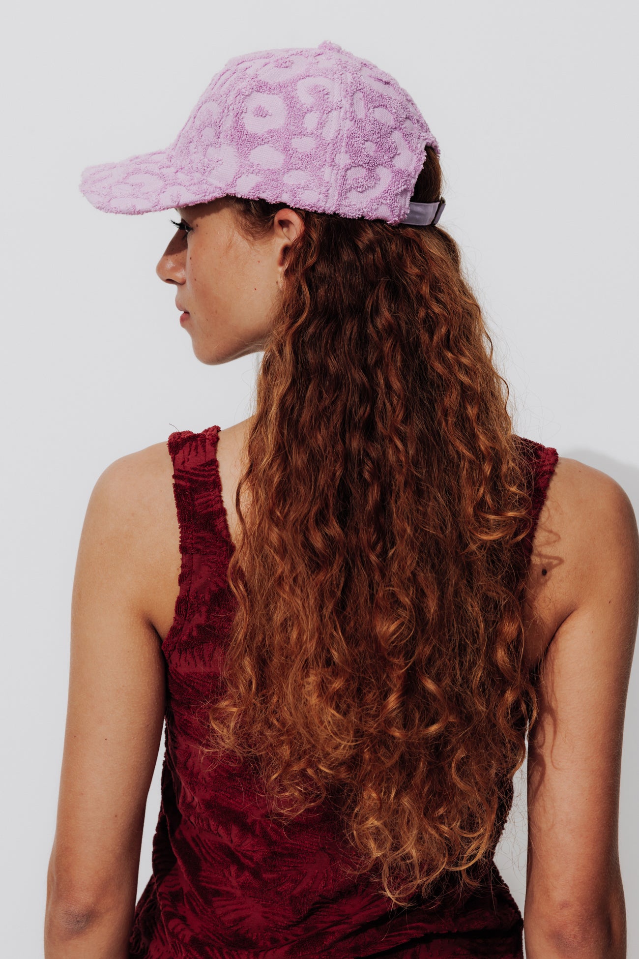 Towelling baseball cap - Light violet