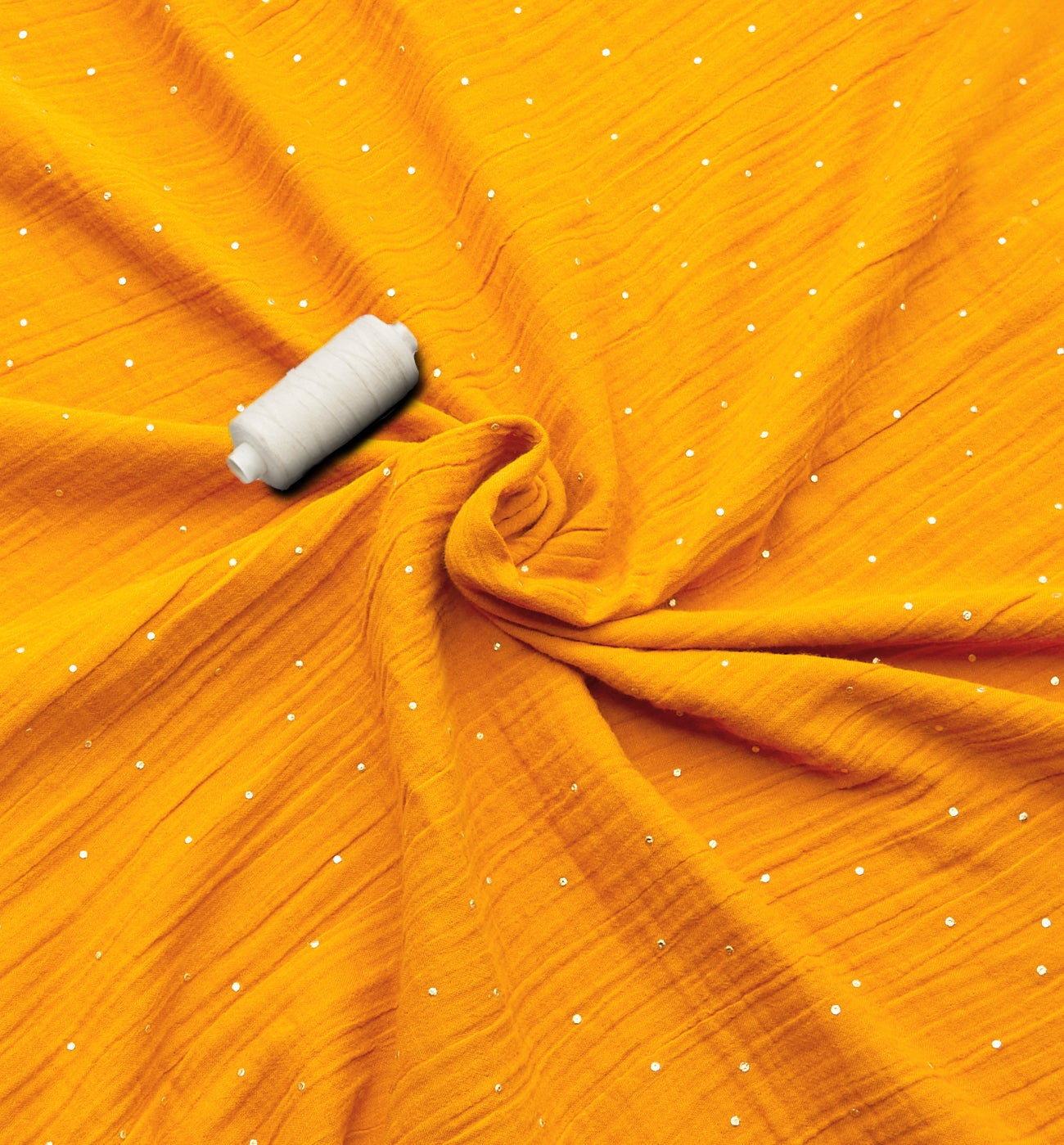 Cotton gauze 3m fabric cut - Saffron