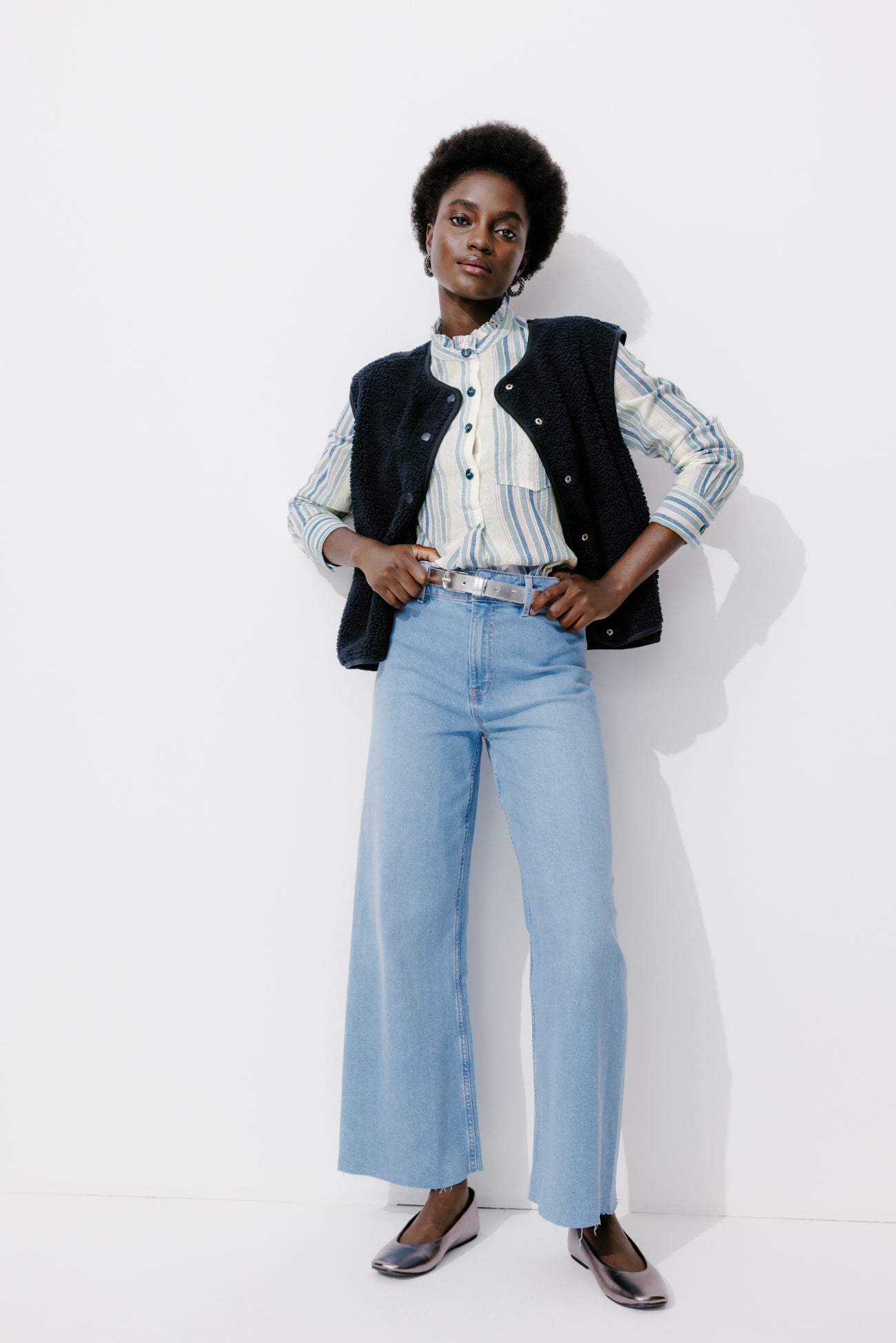 Striped shirt - Navy blue stripes