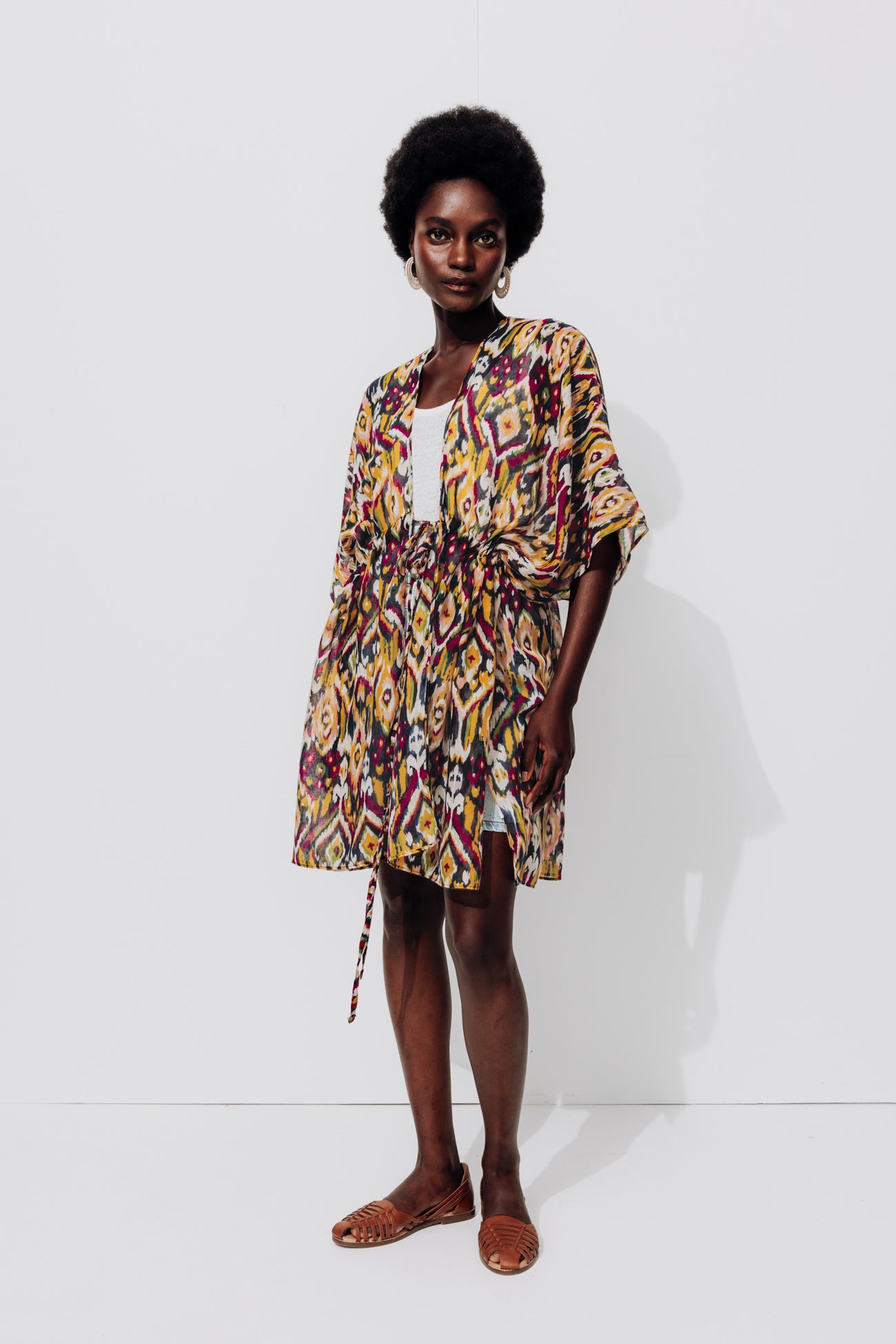 Patterned kimono - Multicolour print