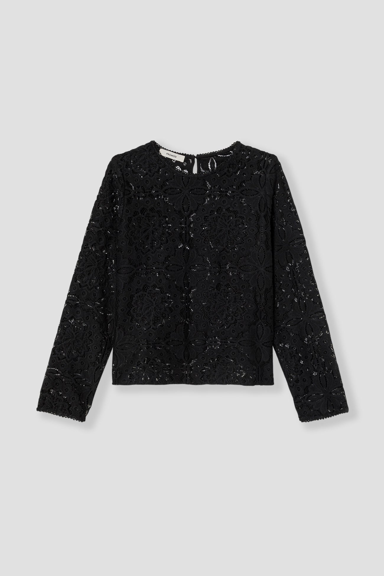 Lace blouse - Black