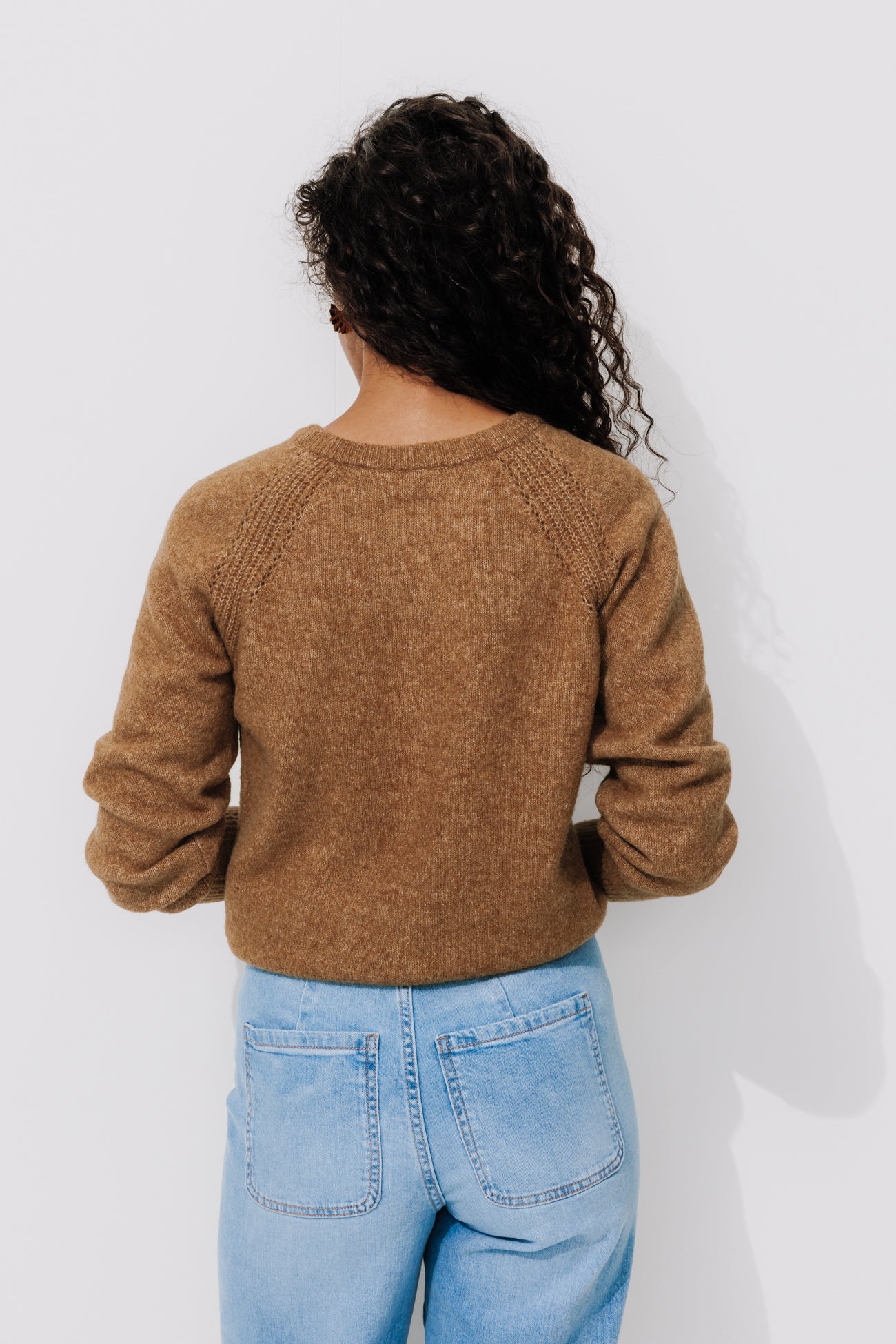 Soft button cardigan - Violet