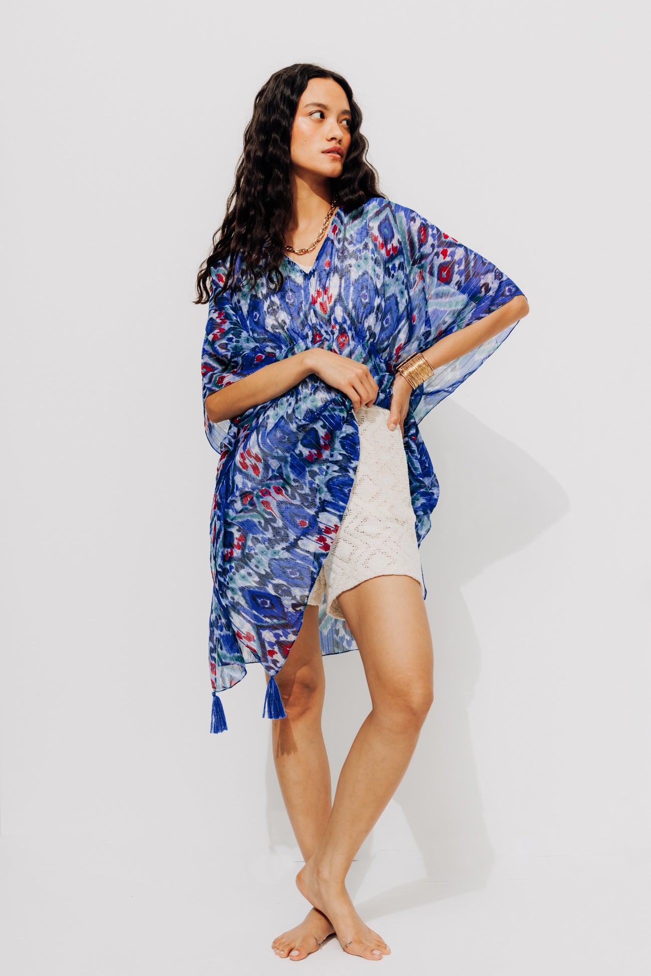 Beach tunic - Blue print